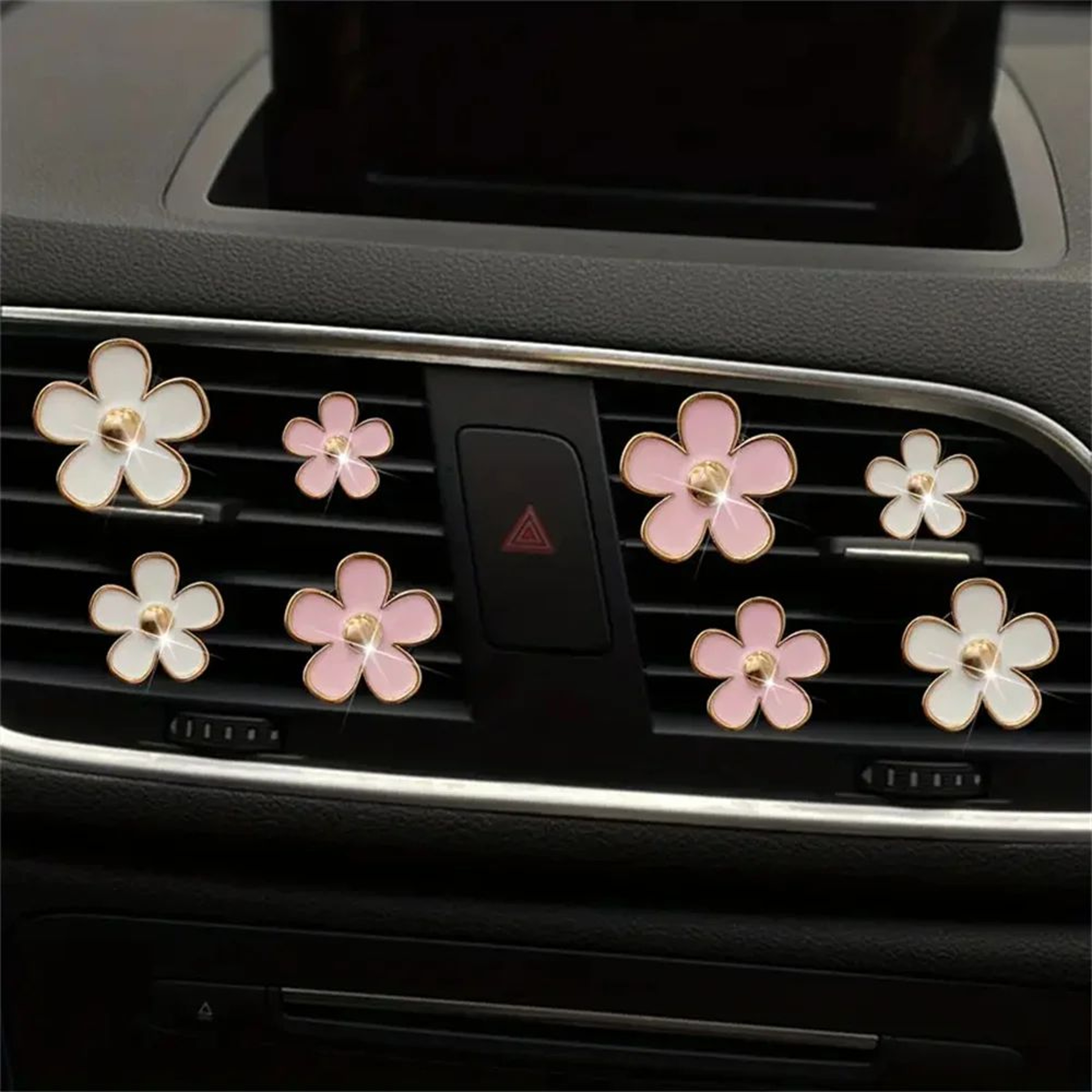 Daisy Flower Car Air Vent Perfume Clips Aromatherapy Freshener Set 1