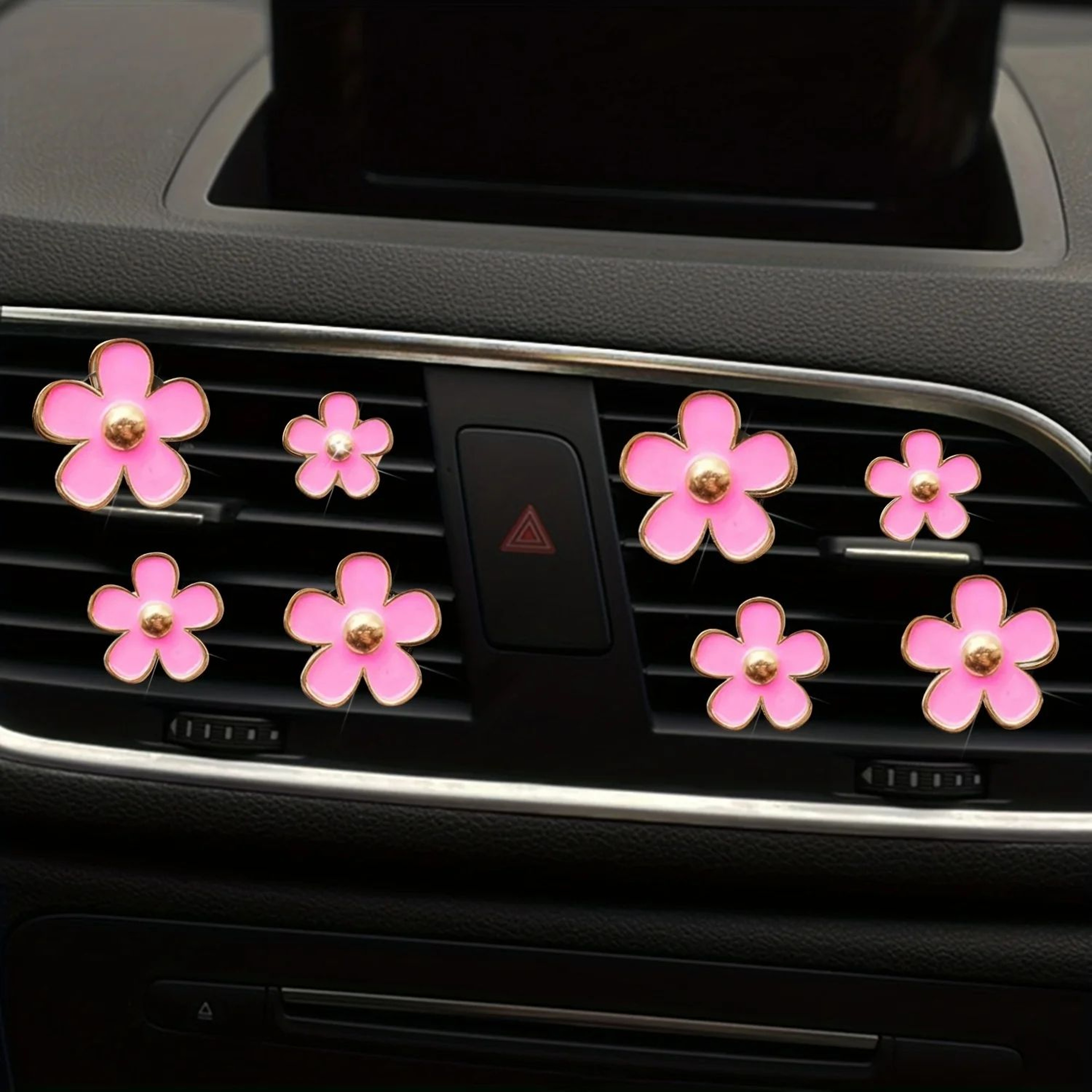 Daisy Flower Car Air Vent Perfume Clips Aromatherapy Freshener Set 10