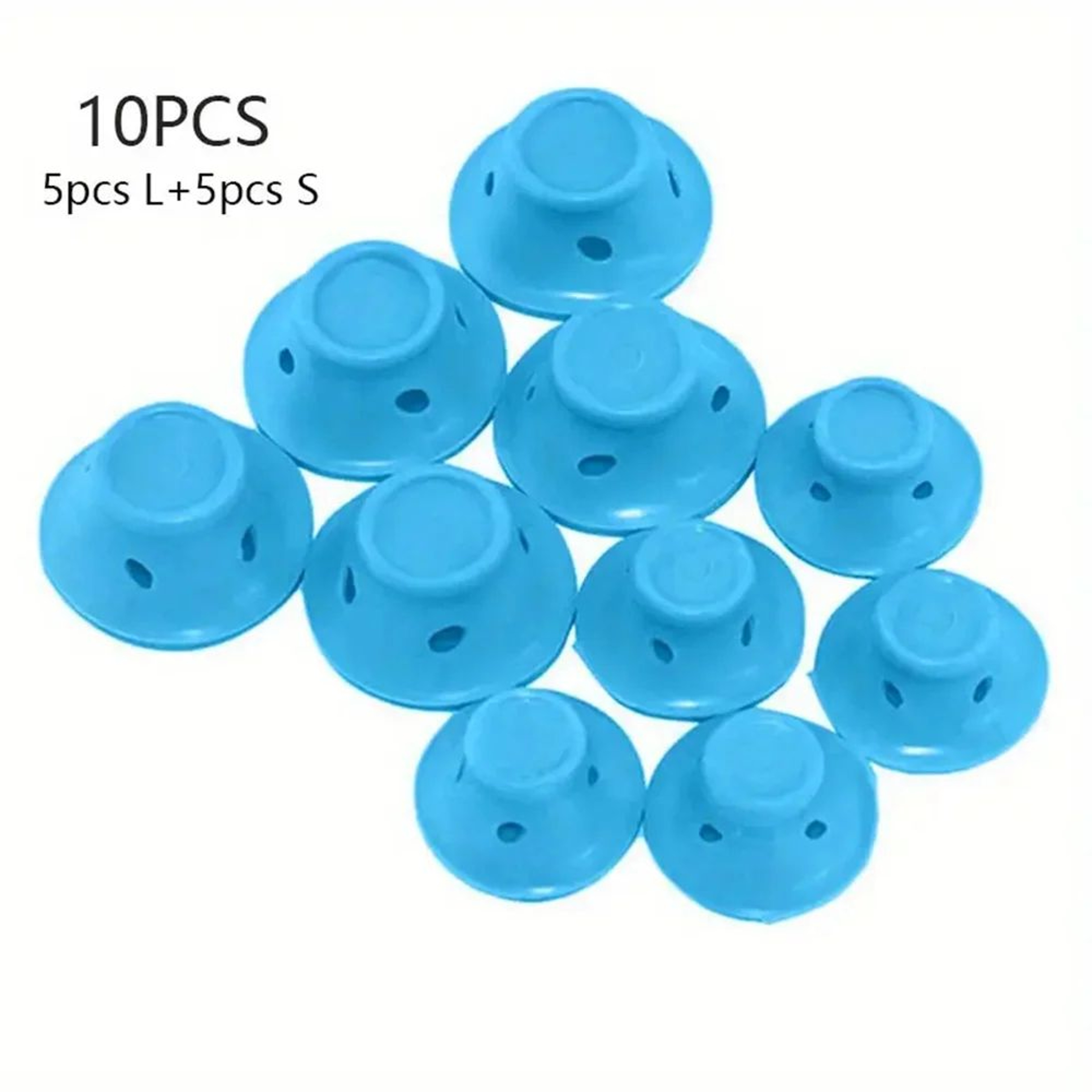 Heatless Silicone Hair Curlers Set Bell Shaped Styling Rollers 17
