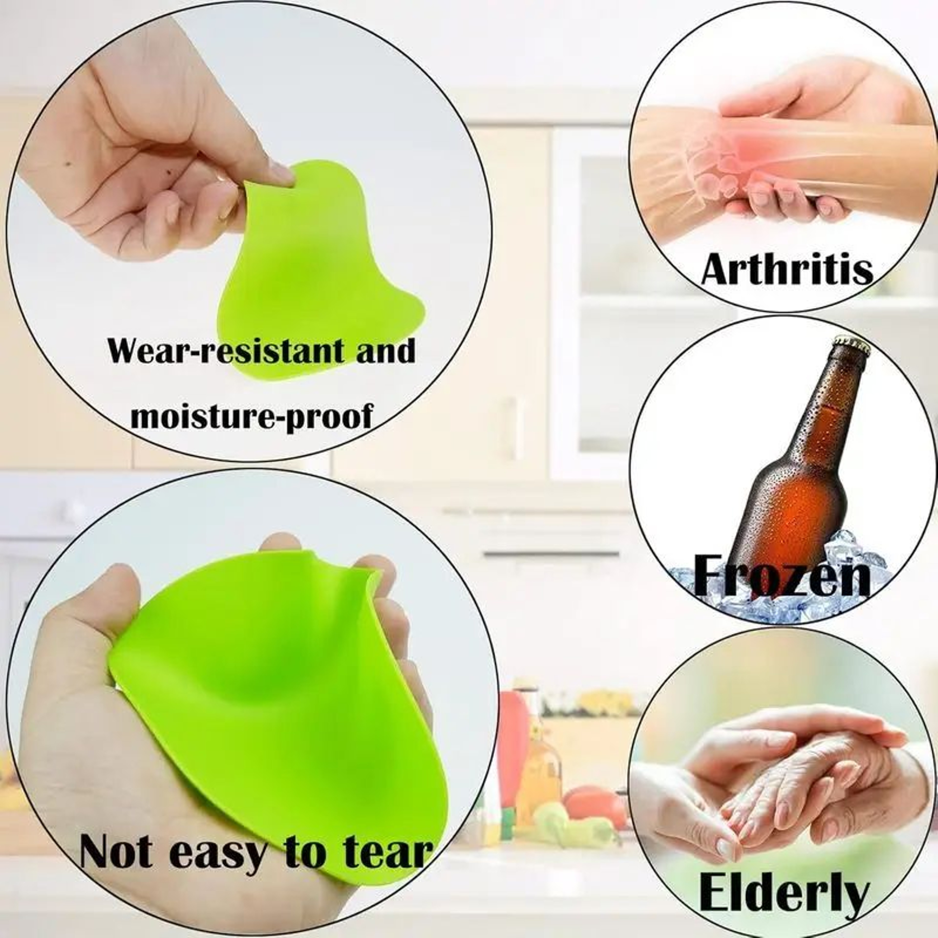 Rubber Jar And Bottle Opener Pad Non Slip Easy Grip Kitchen Tool 7