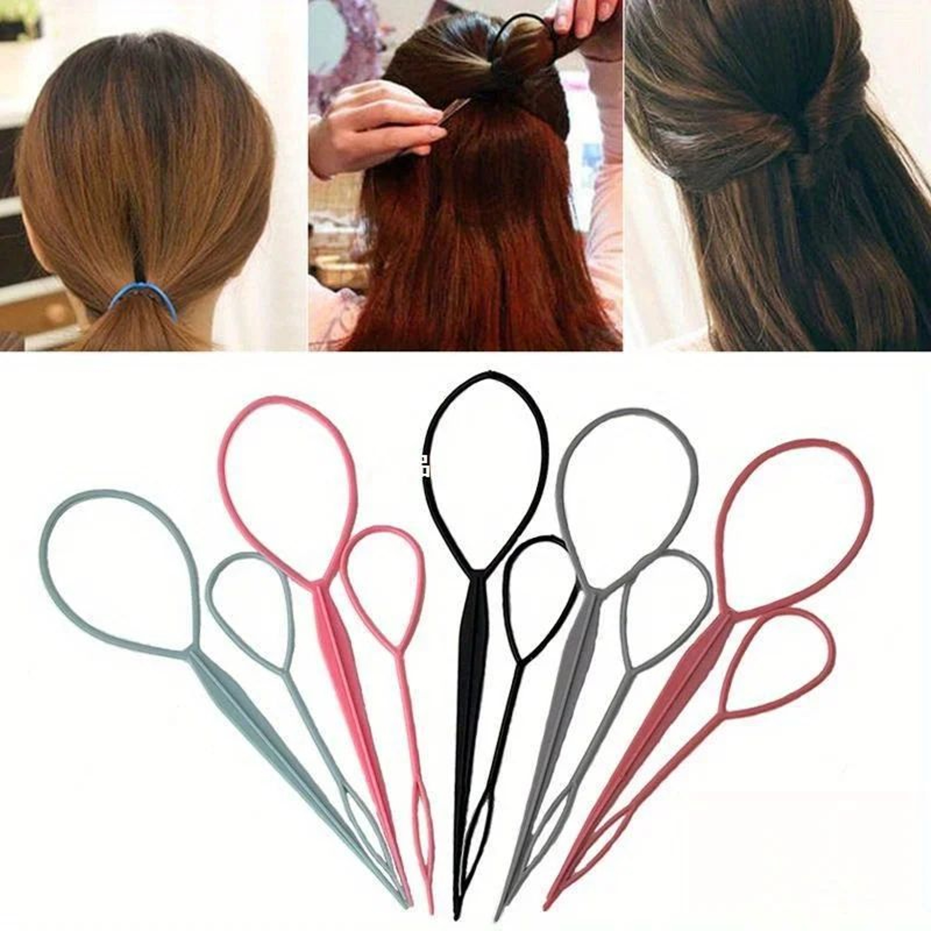 4 Piece French Braid Hair Styling Tool And Comb Set 10
