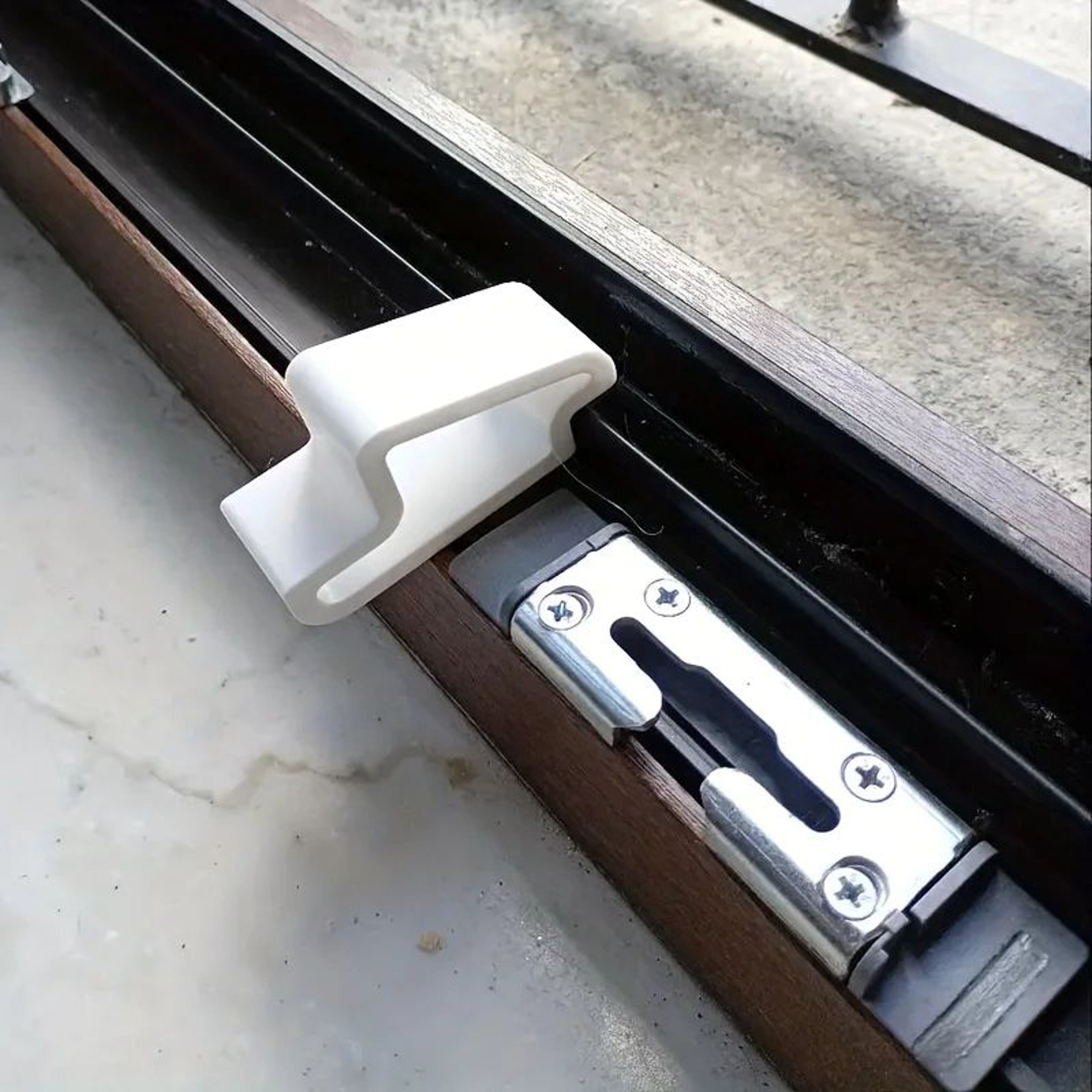 Plastic Window Track Stoppers Anti Collision Clip Fixer Set 1