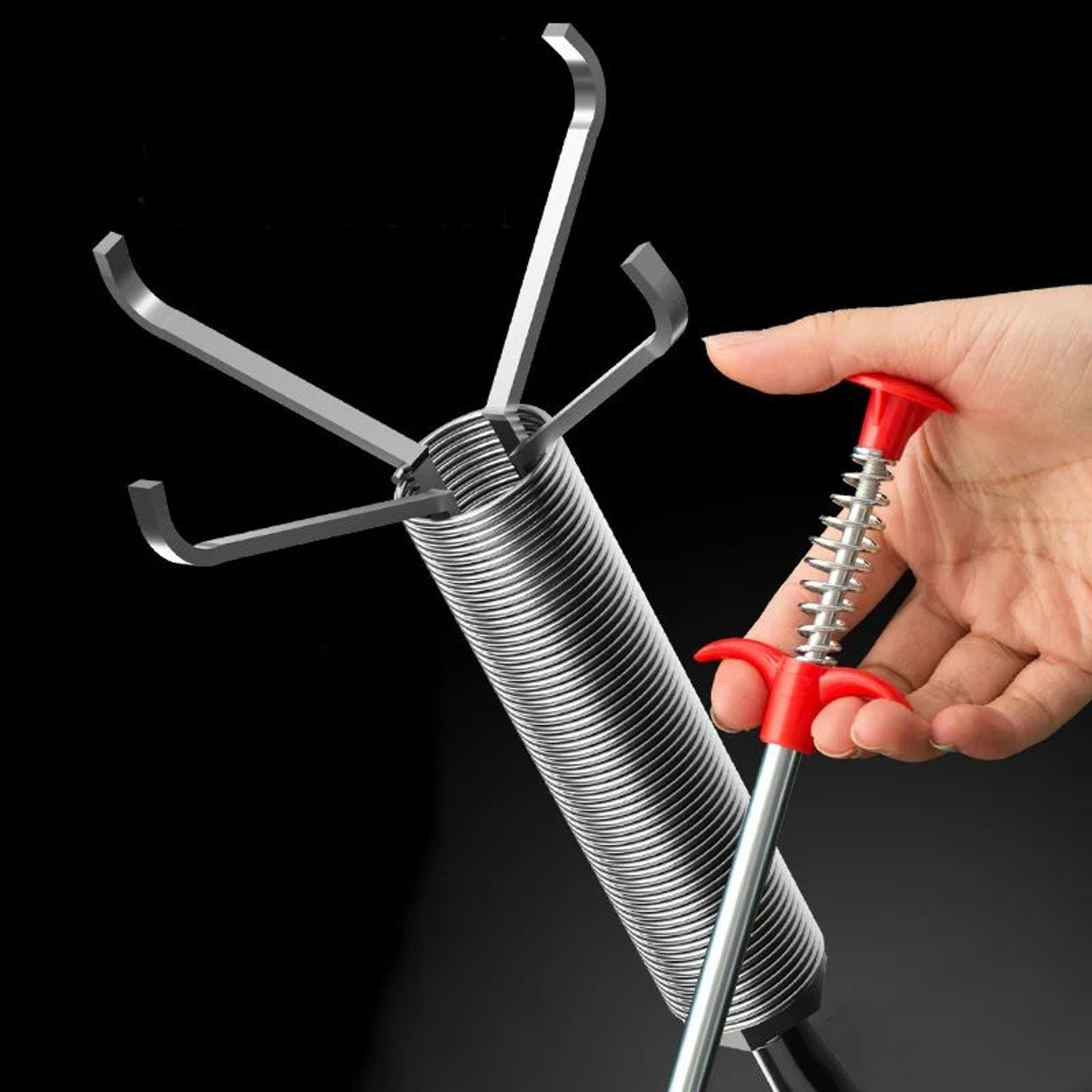 Flexible 4 Claw Drain Cleaning Tool For Pipes And Clogs 3