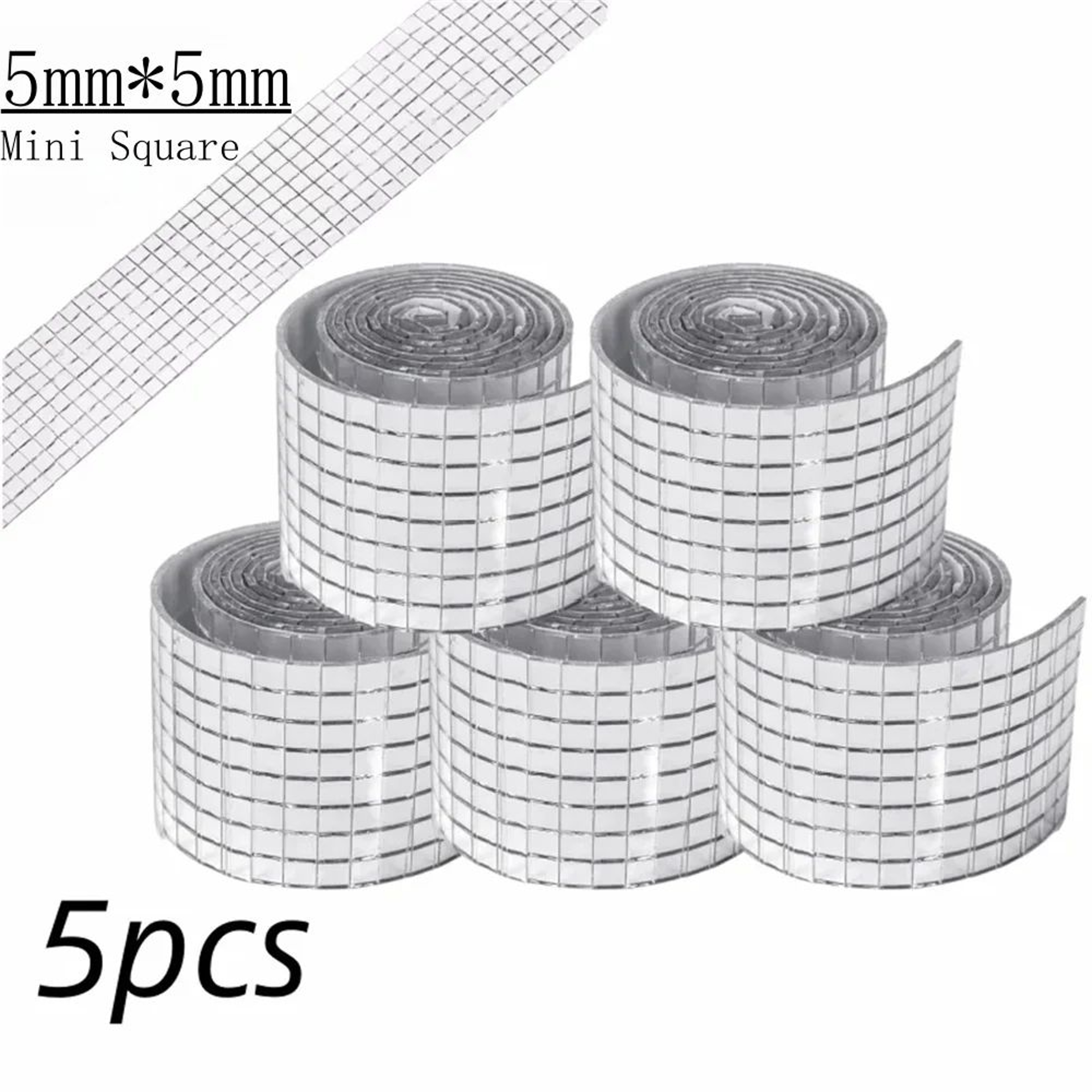 Self Adhesive Disco Ball Mirror Mosaic Tiles For DIY Crafts 20