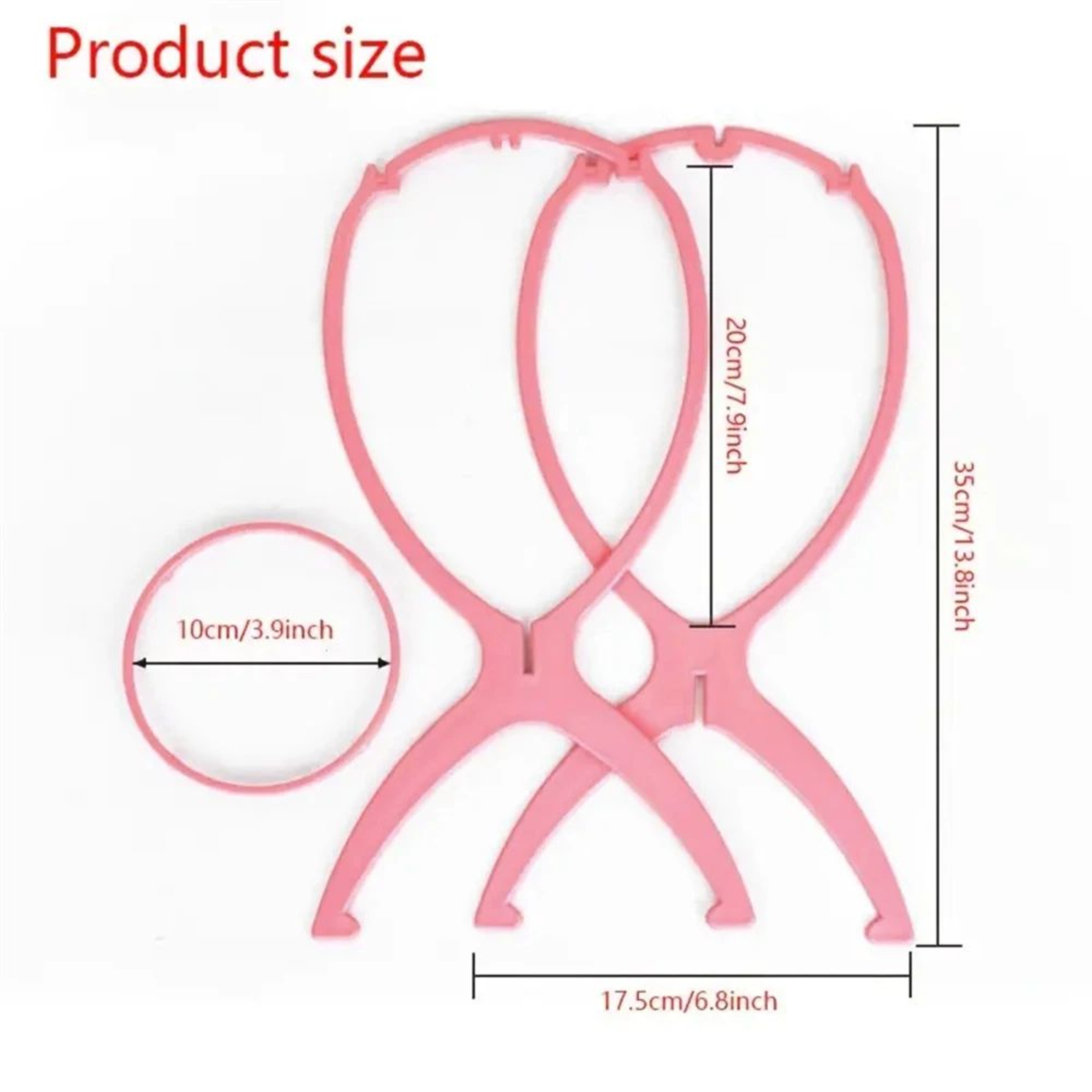 3 Piece Collapsible Wig Stand For Styling Storage And Display 5