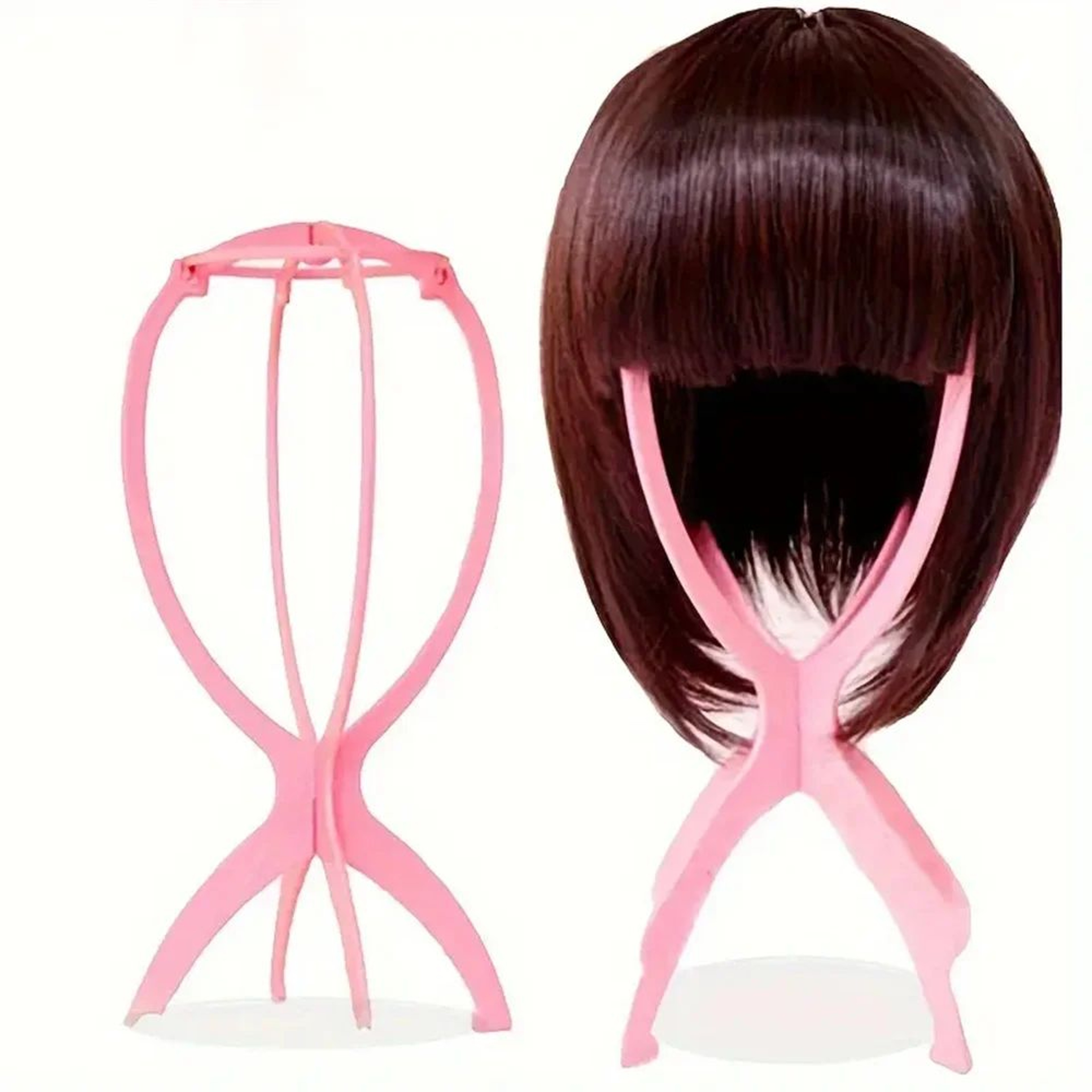 3 Piece Collapsible Wig Stand For Styling Storage And Display 19