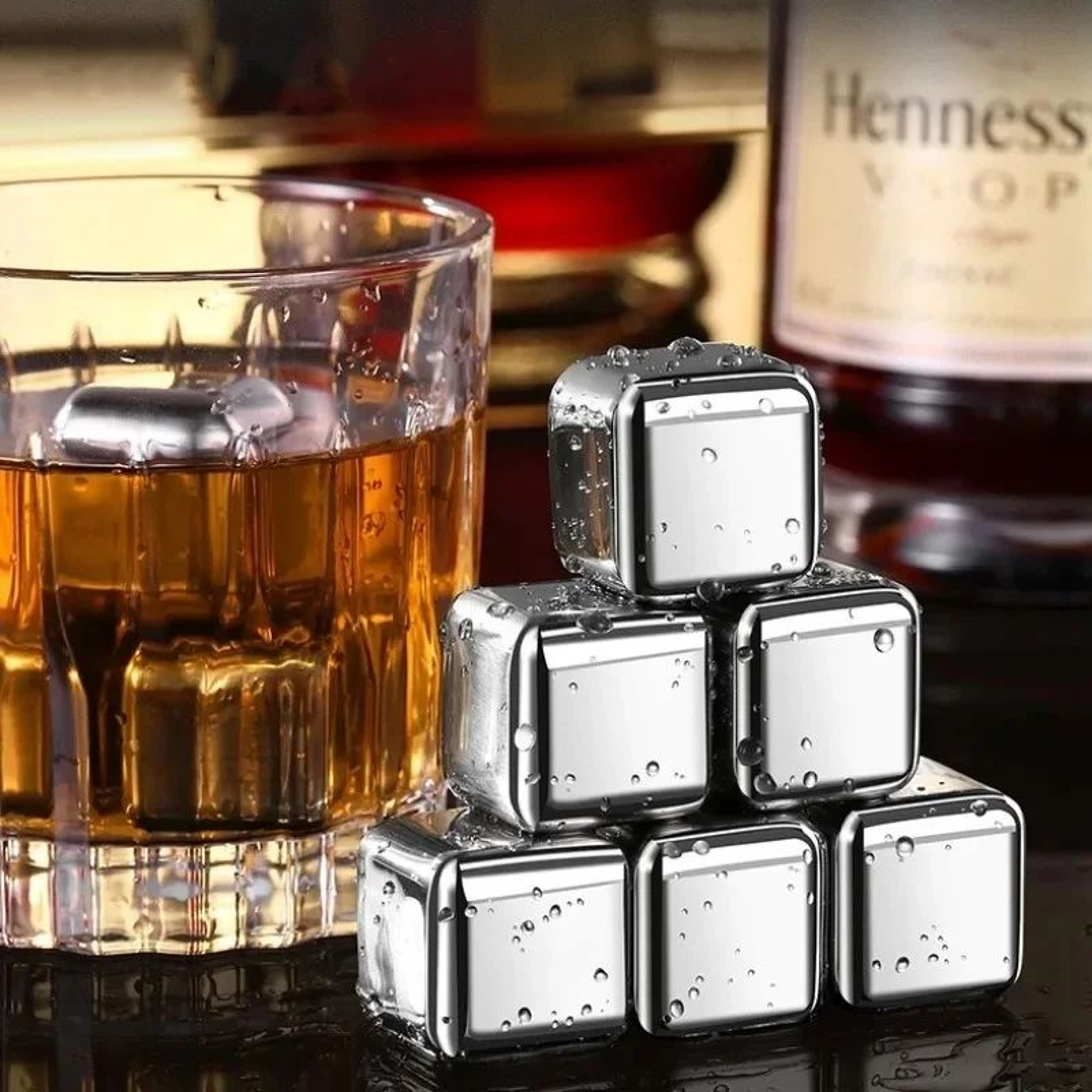 Reusable Stainless Steel Ice Cubes For Chilled Drinks 10