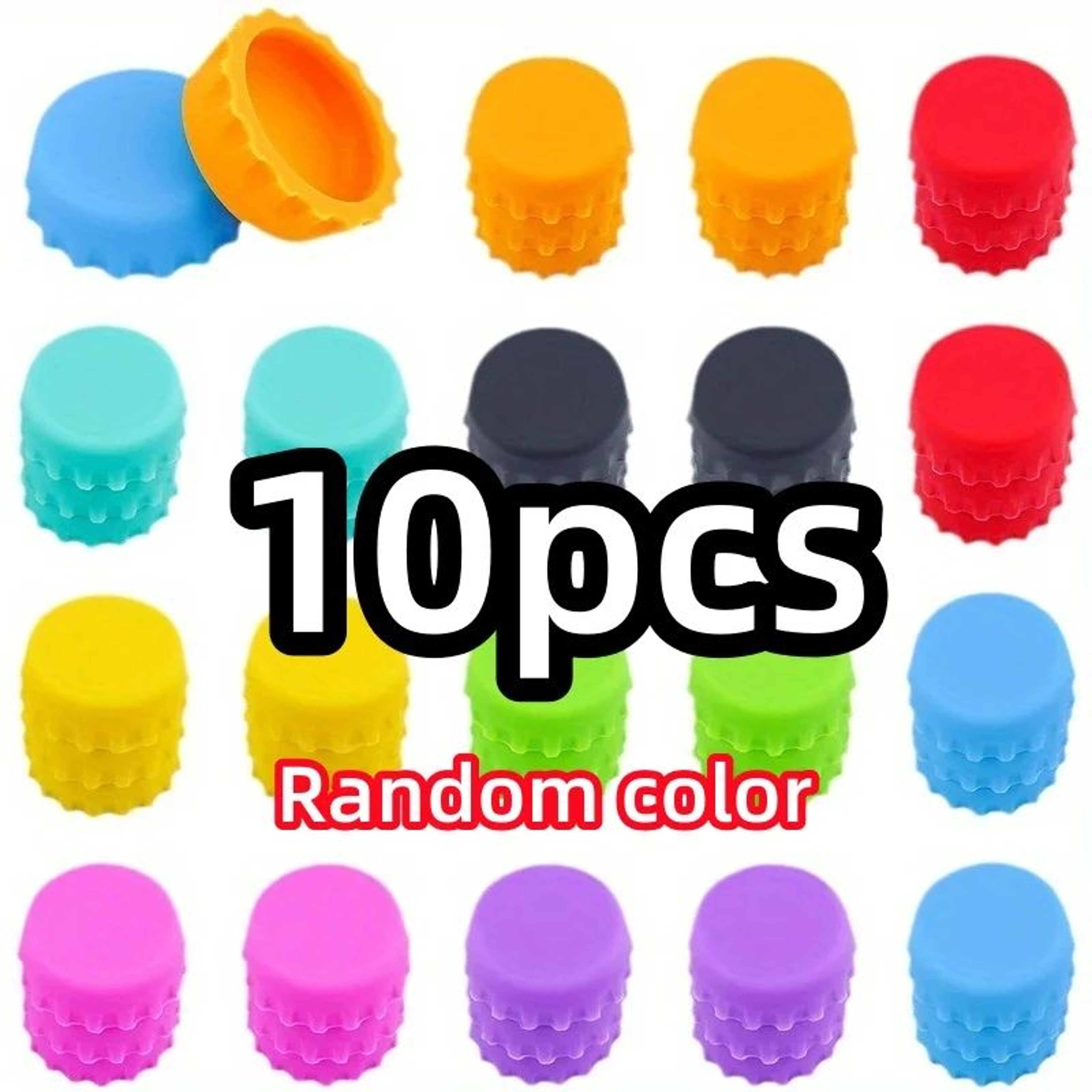 Reusable Silicone Bottle Caps For Wine Beer And Soft Drinks 10