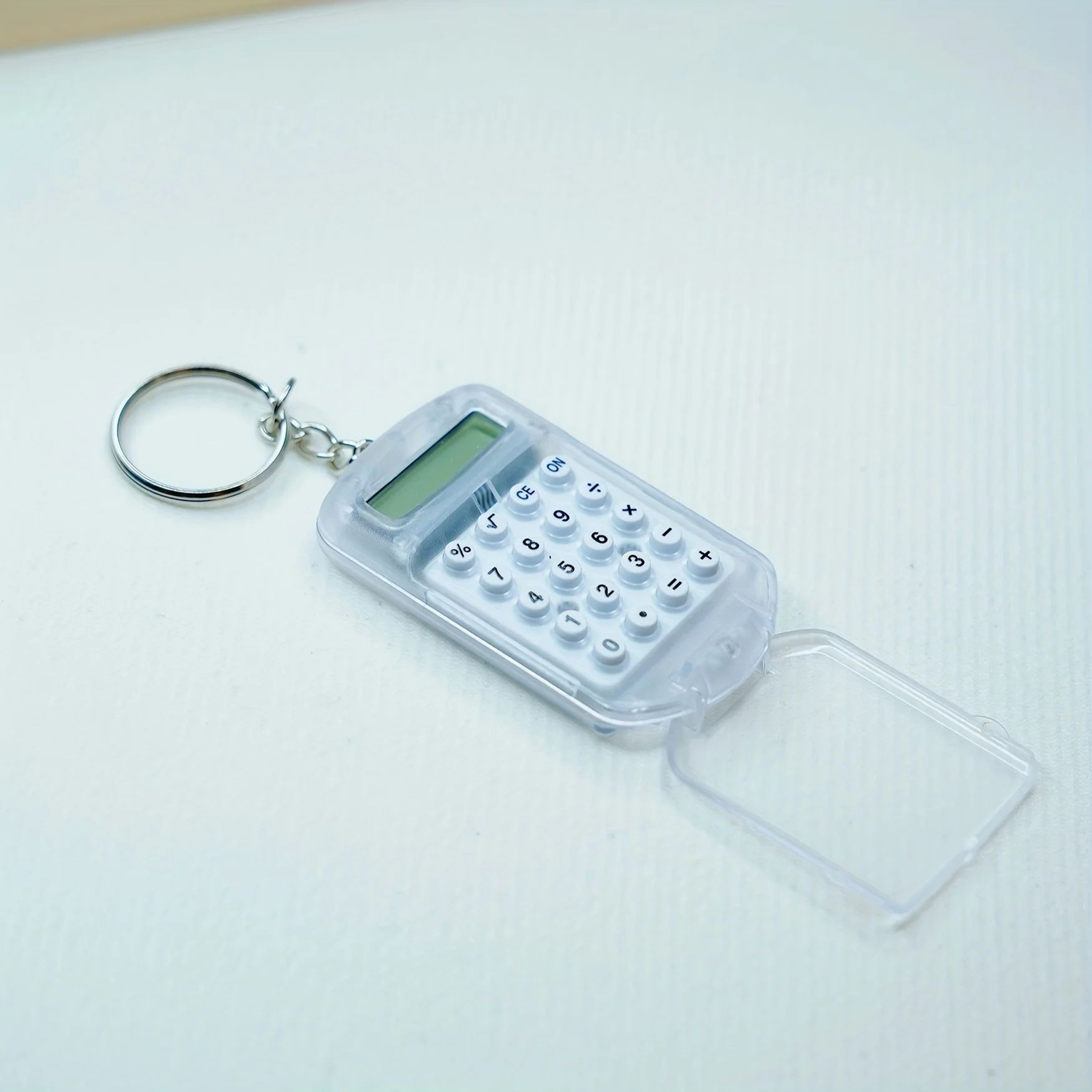 Cute 8 Bit Mini Flip Calculator Keychain 14