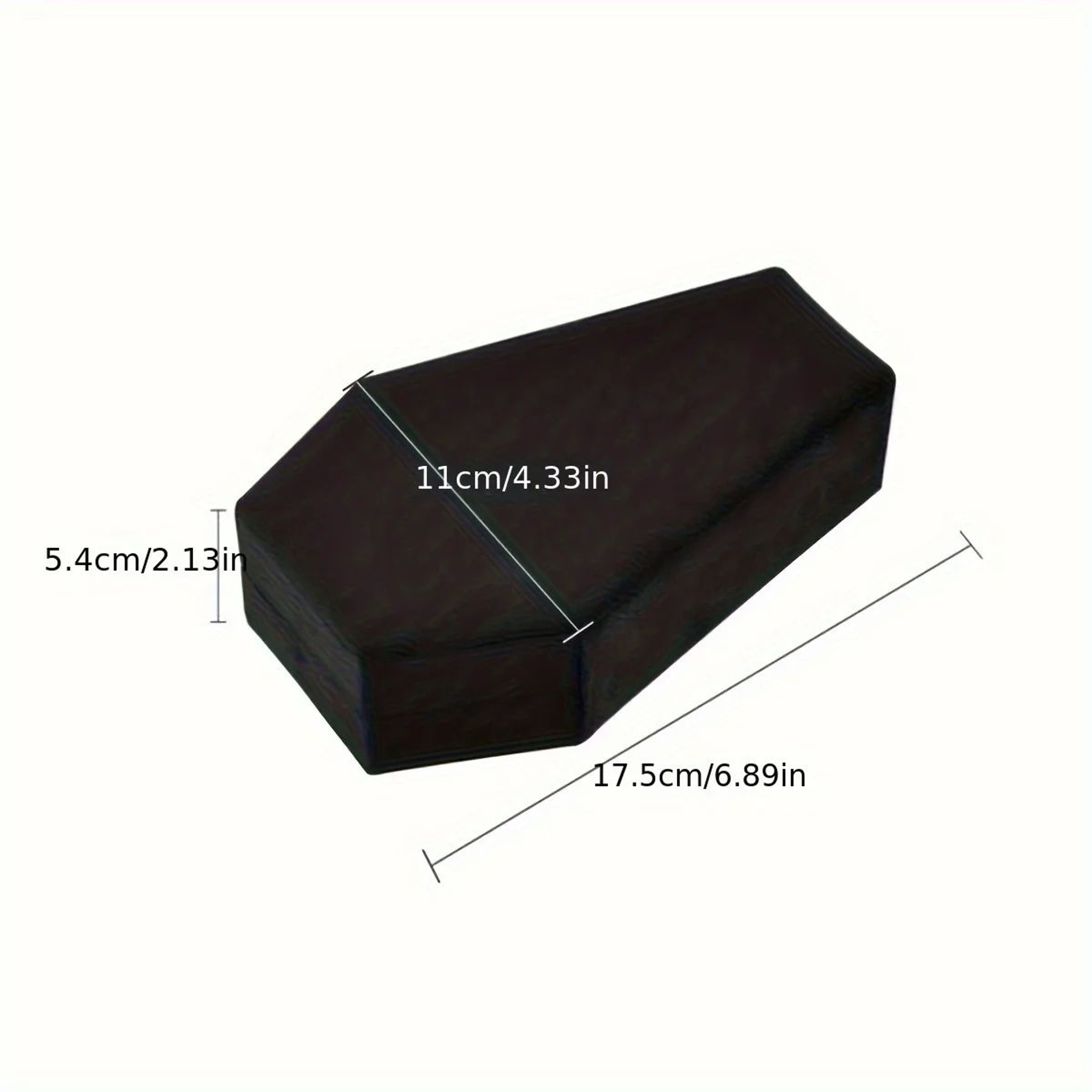 Gothic Coffin Shaped PU Leather Jewelry Organizer Box 5
