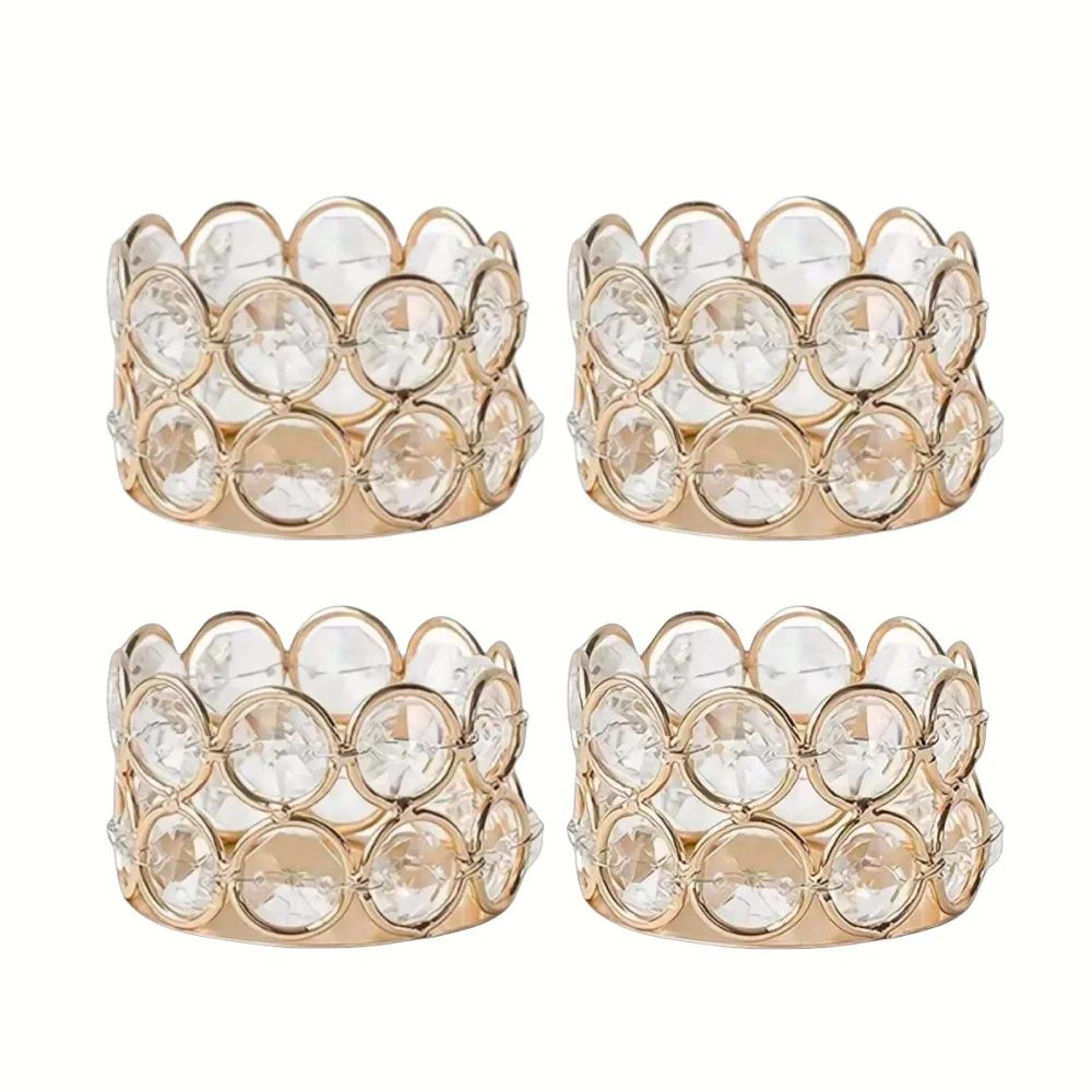 Crystal Tealight Candle Holders For Elegant Table Decor 11