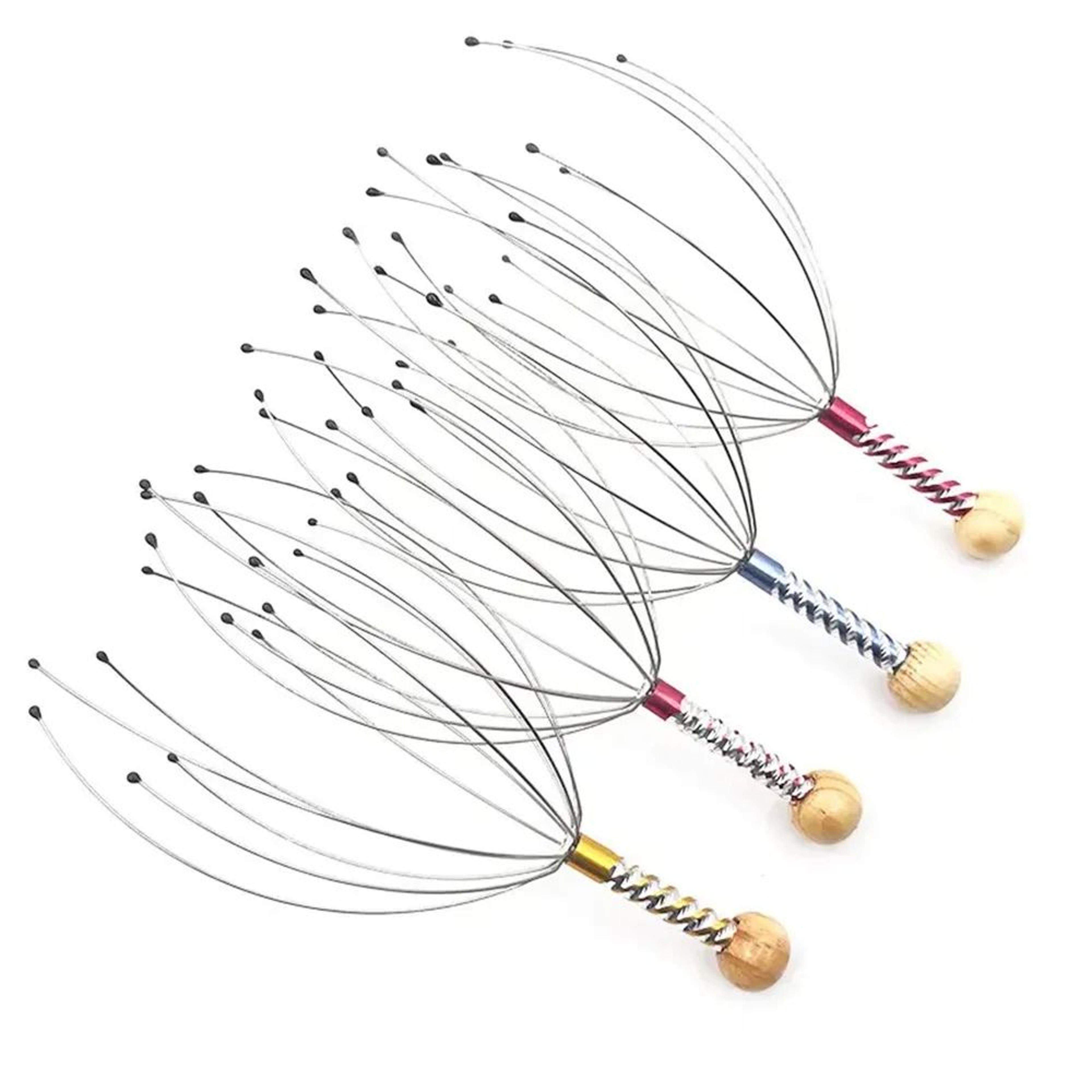 Octopus Shaped Manual Scalp And Head Massager 13