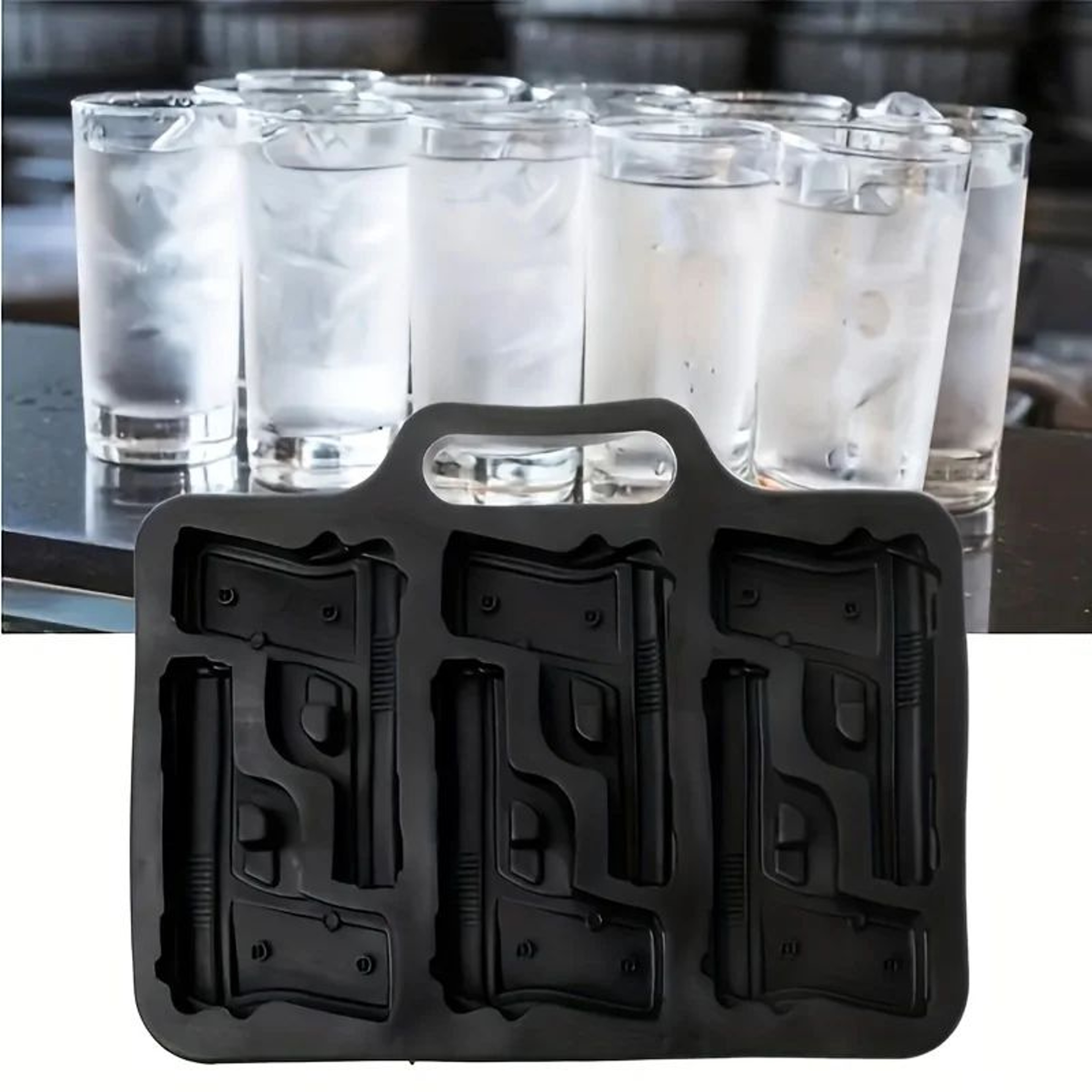 Creative 3D Gun Shape Ice Cube Mold Tray 4