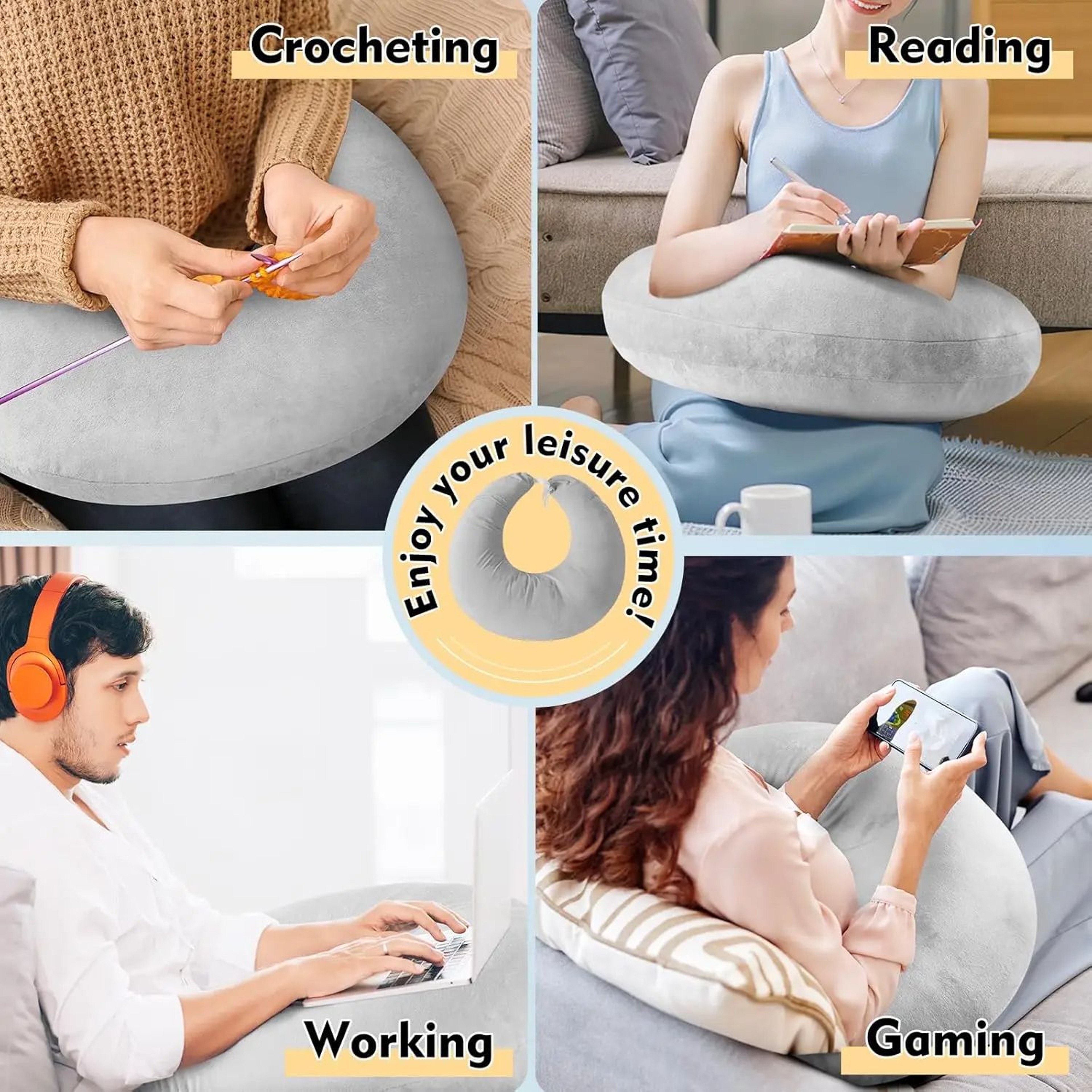 Soft Arm Support Pillow For Reading Gaming And Relaxing 13