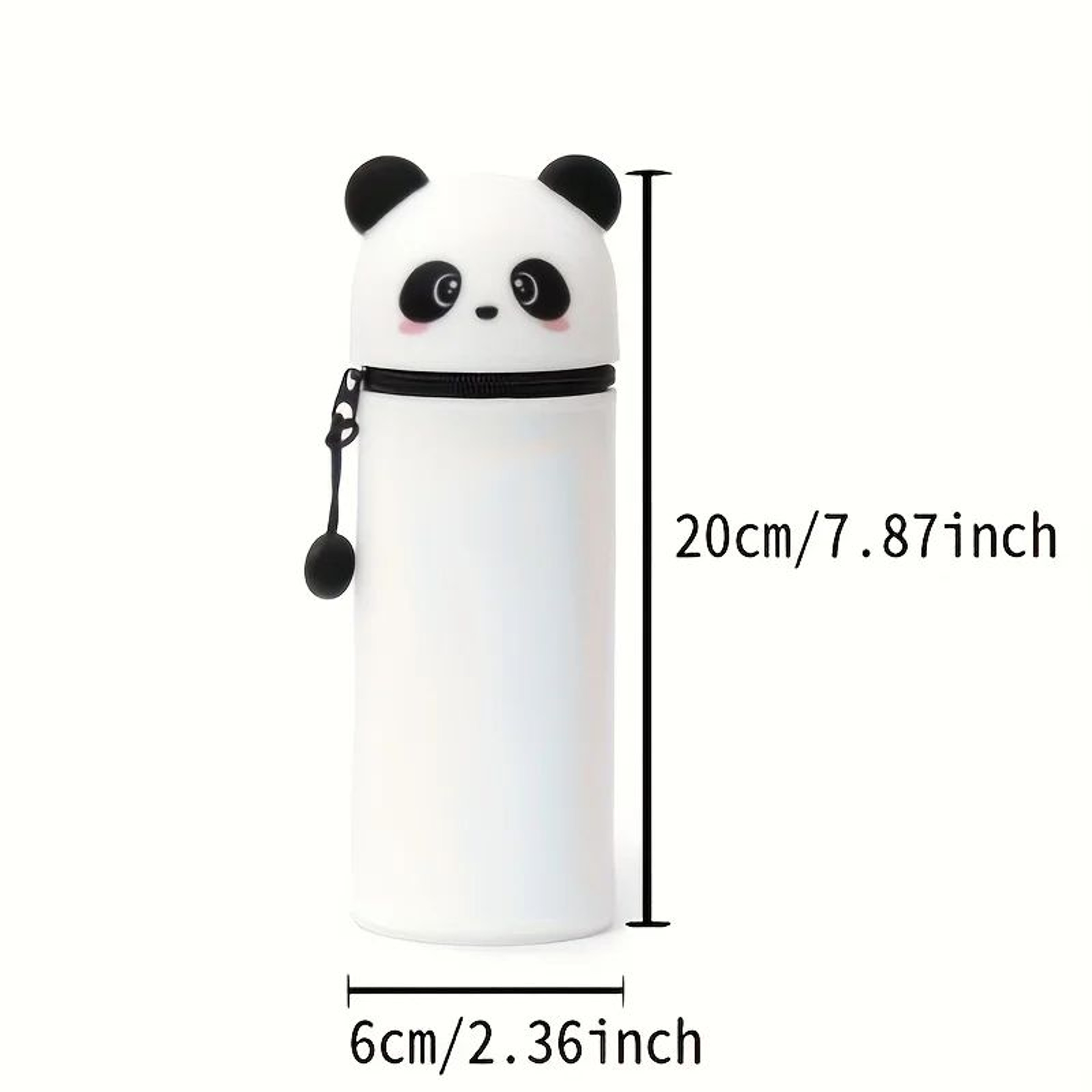 Cute Panda Silicone Pencil Case And Pen Holder 2