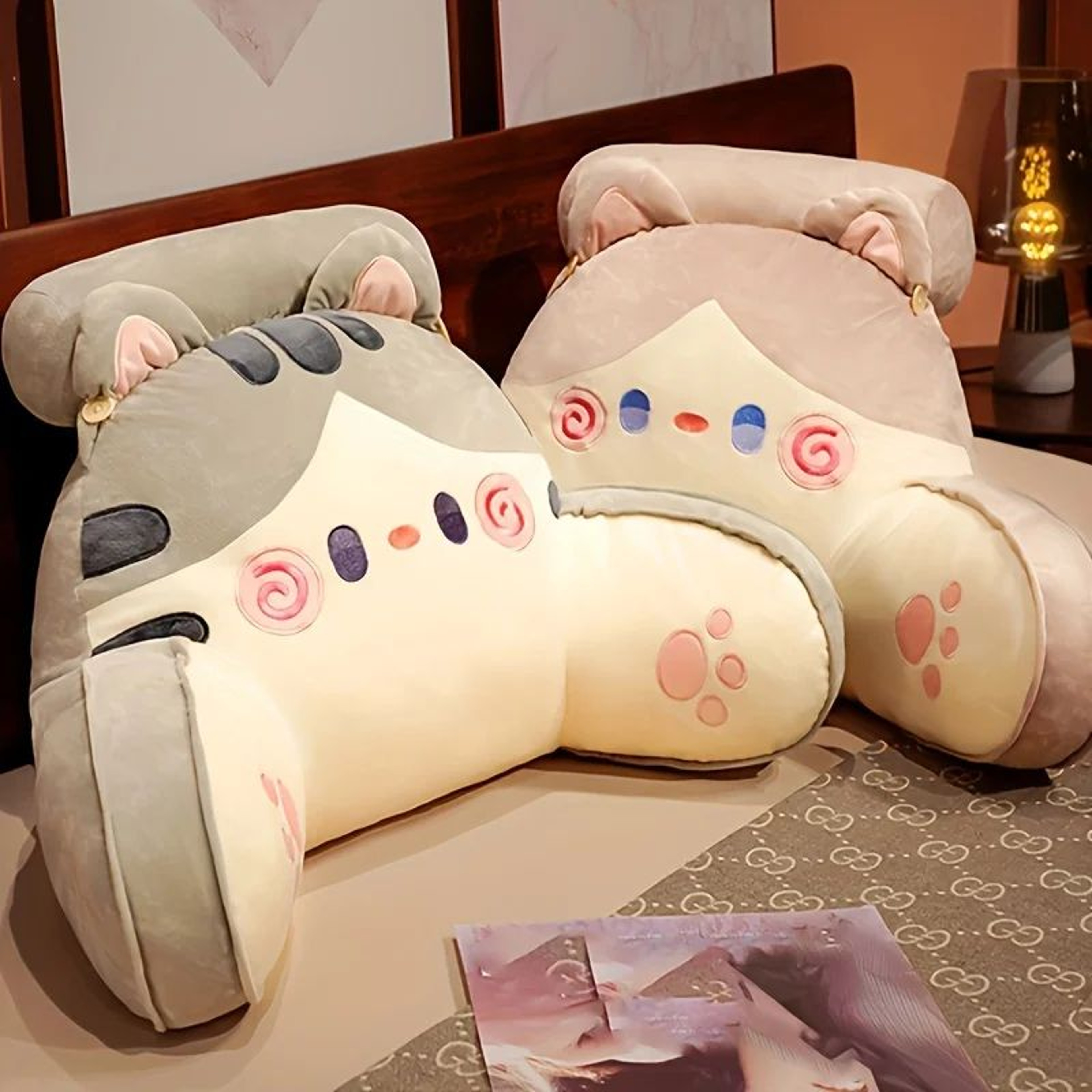 Large Bedhead Backrest Pillow For Reading And Sofa Comfort 2