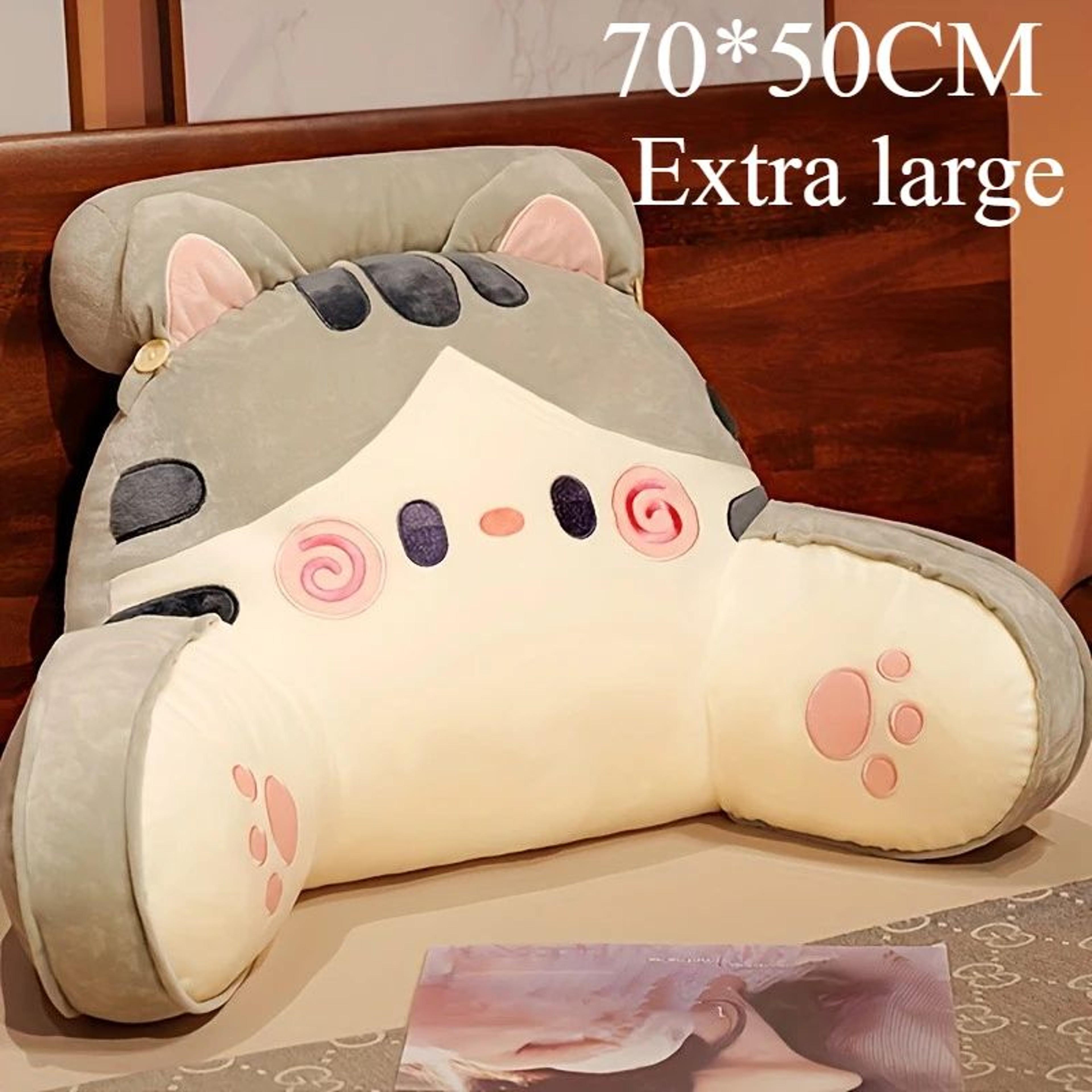 Large Bedhead Backrest Pillow For Reading And Sofa Comfort 0