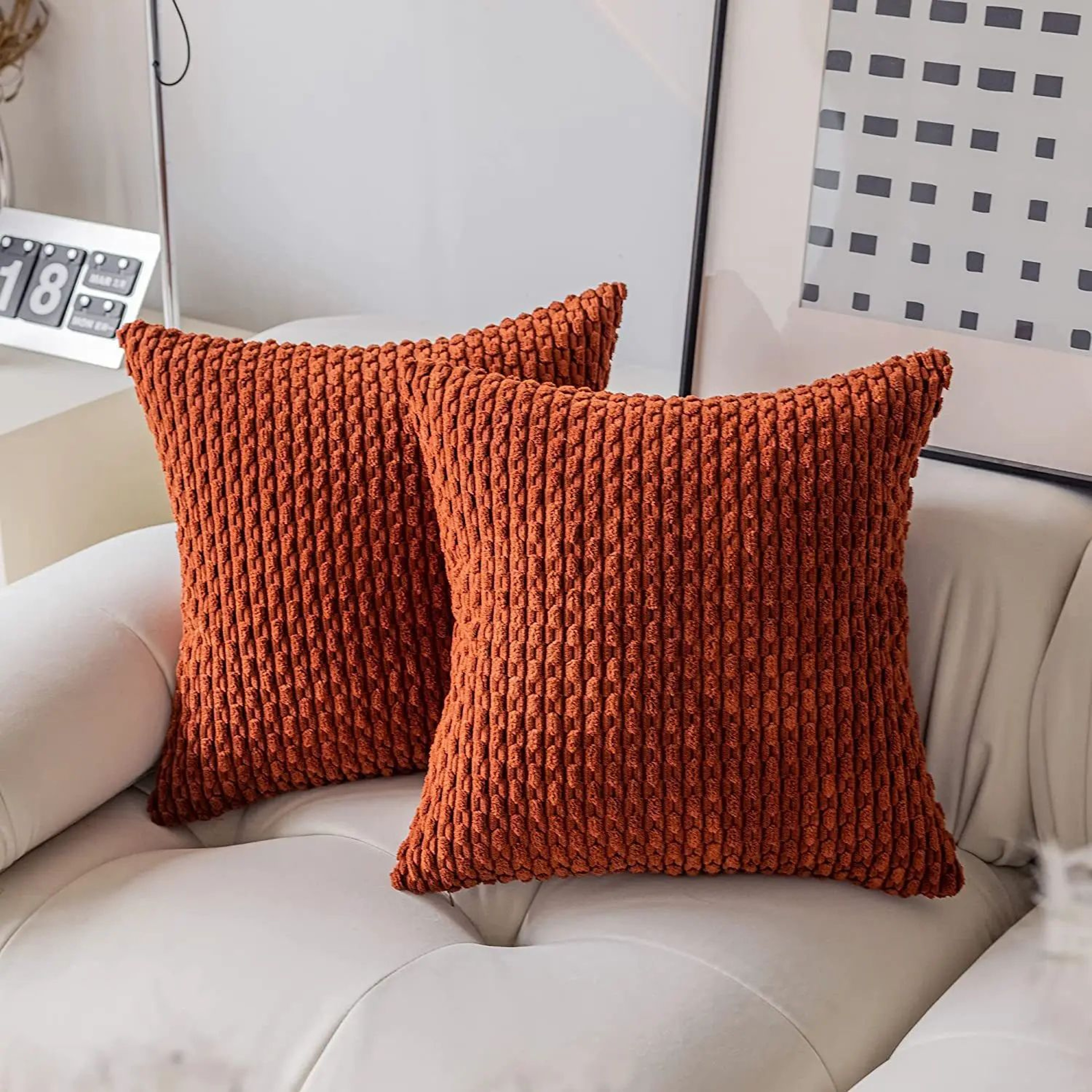 45CM Soft Boho Striped Throw Pillow For Sofa And Bed 16