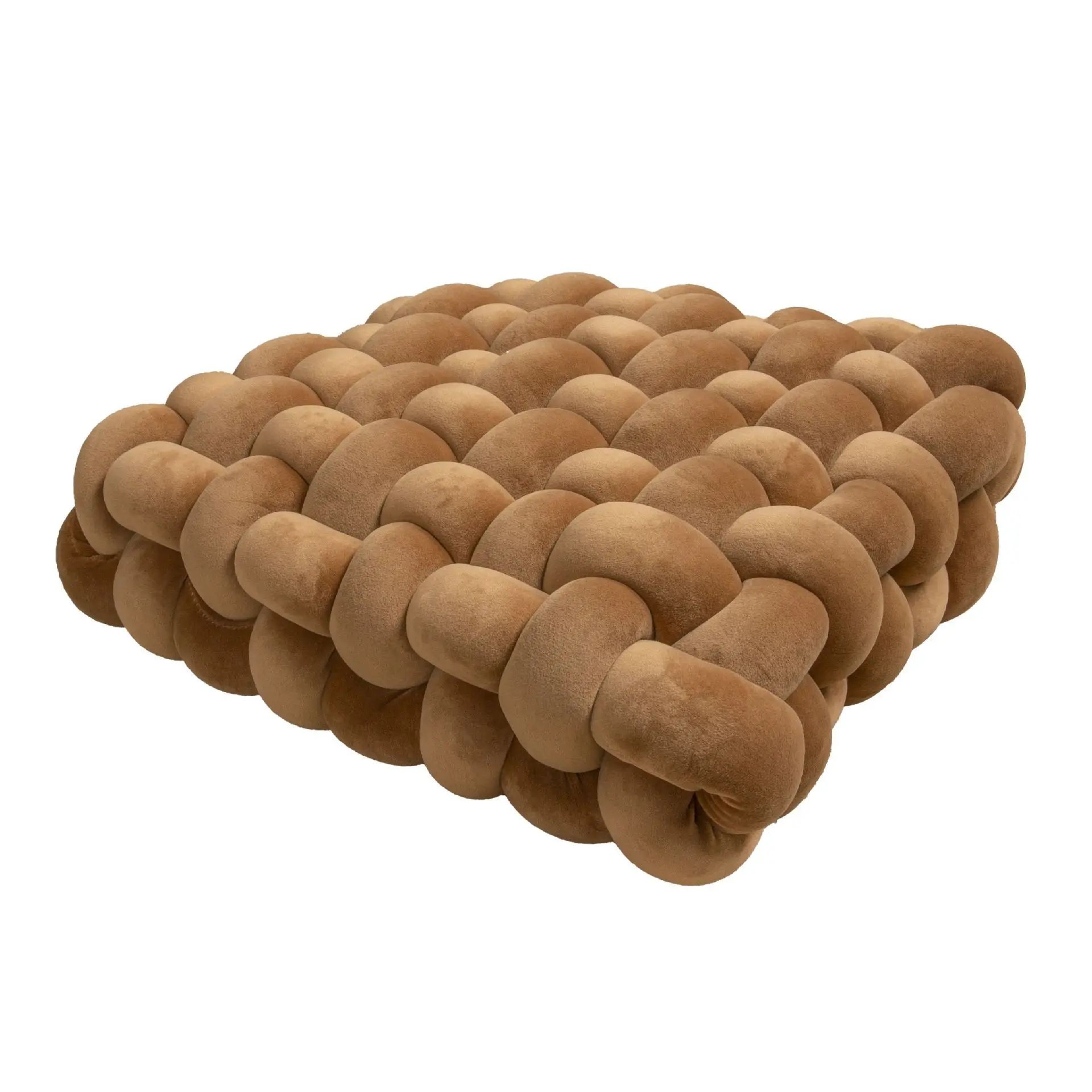 Soft Plush Hand Woven Knot Cushion For Sofa And Chair 15