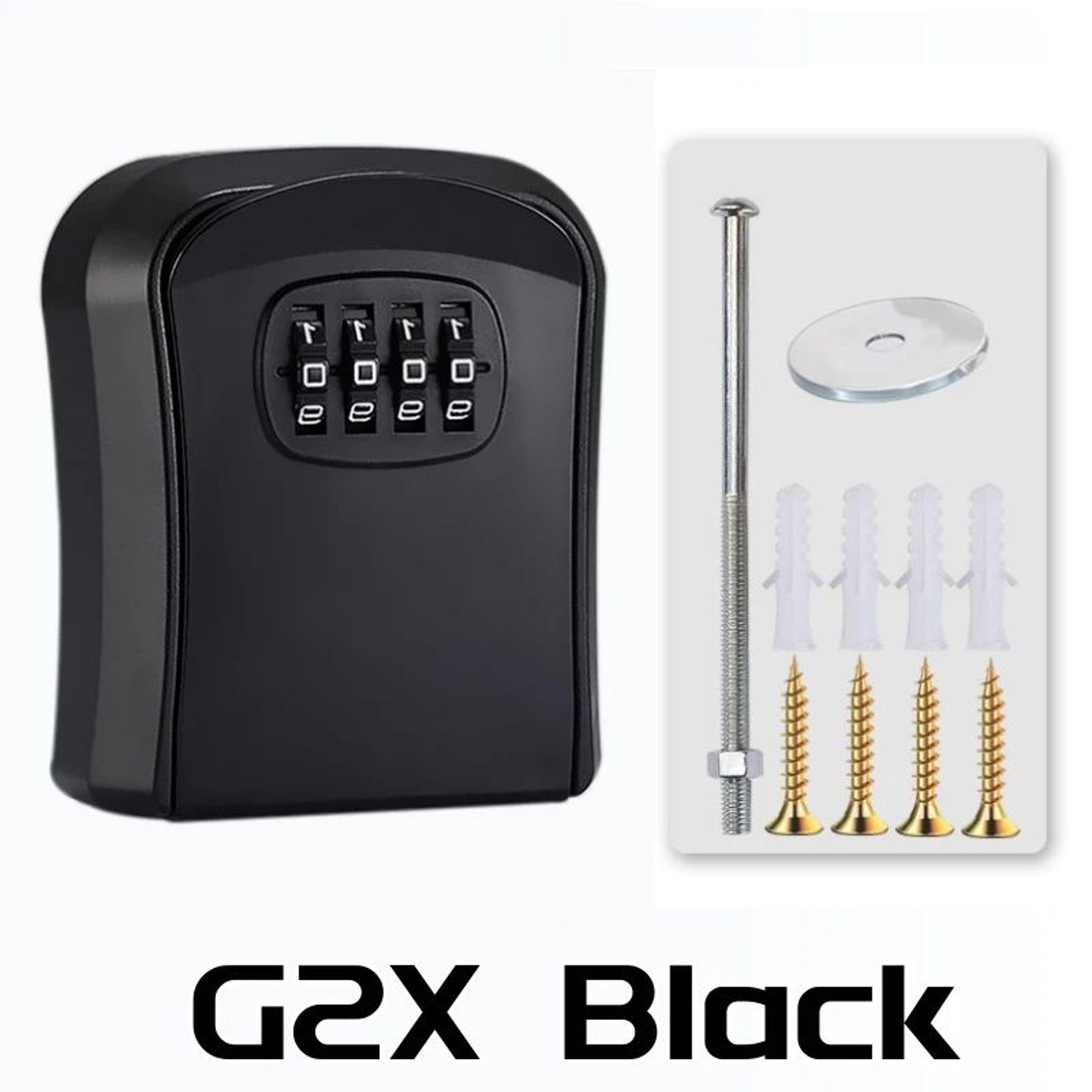 Wall Mount 4 Digit Combination Key Lock Box 6
