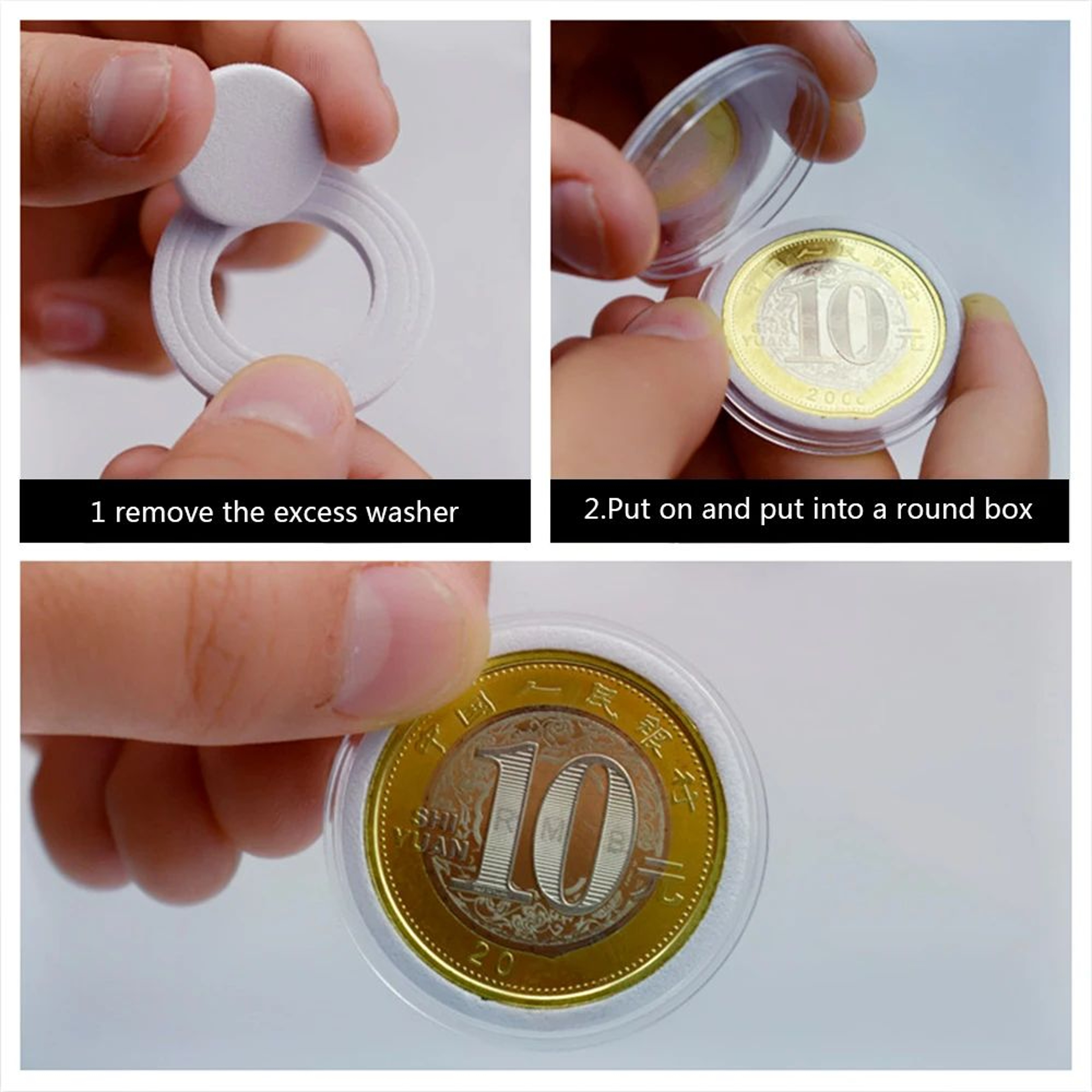 100 Piece Clear 30mm Coin Storage Capsules 1