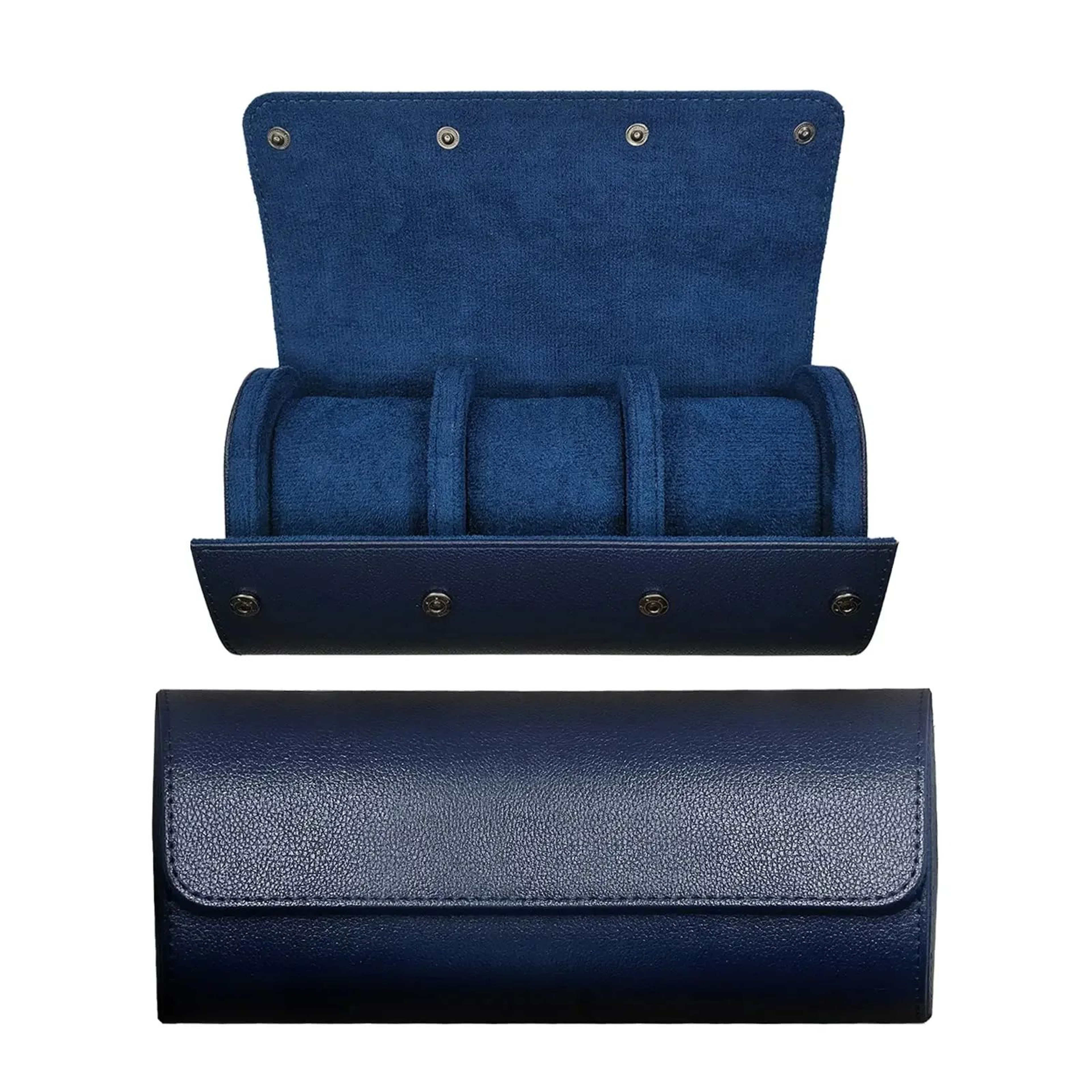 3 Slot Watch Roll Travel Organizer And Storage Case 0