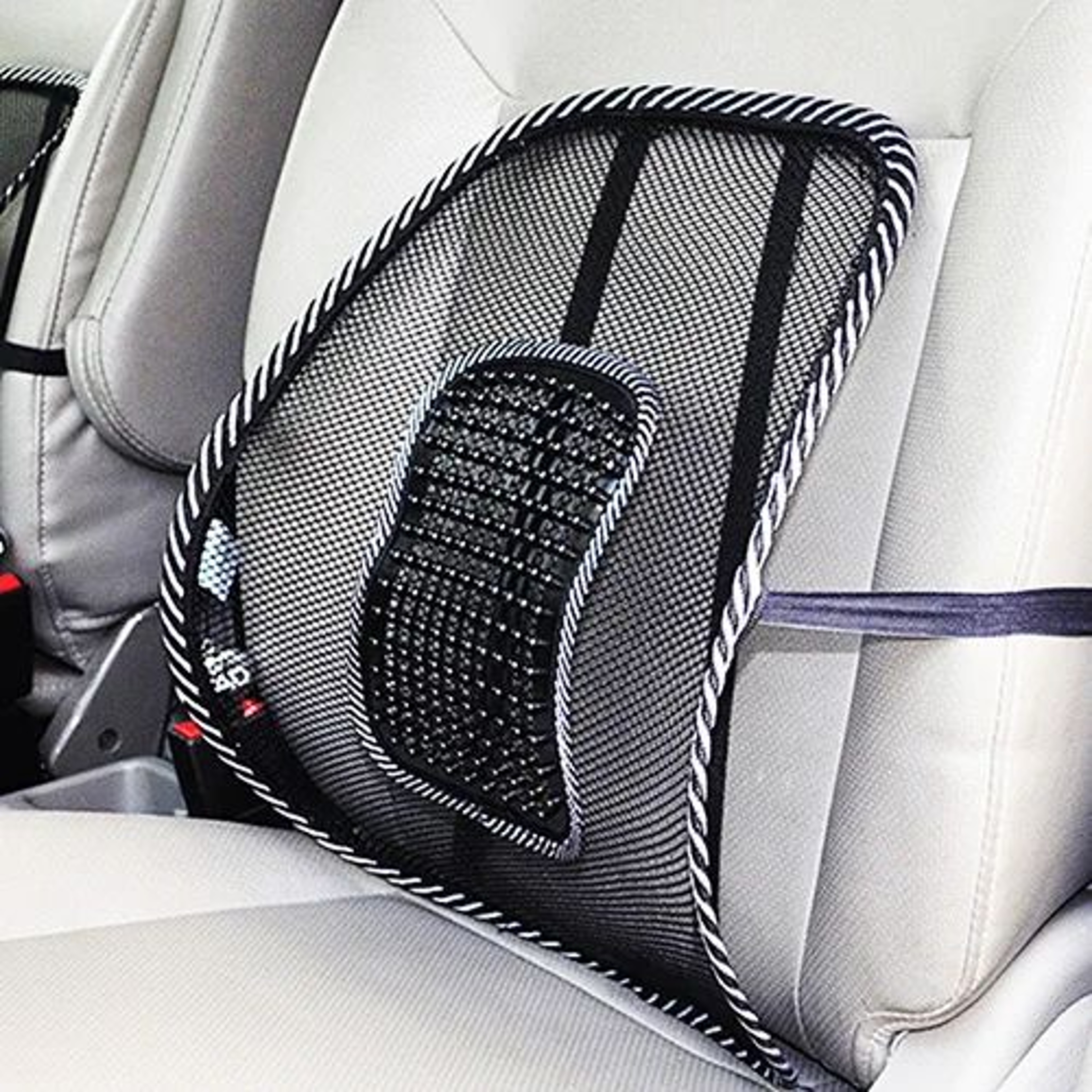 Ergonomic Mesh Lumbar Support Cushion With Massage Beads 13