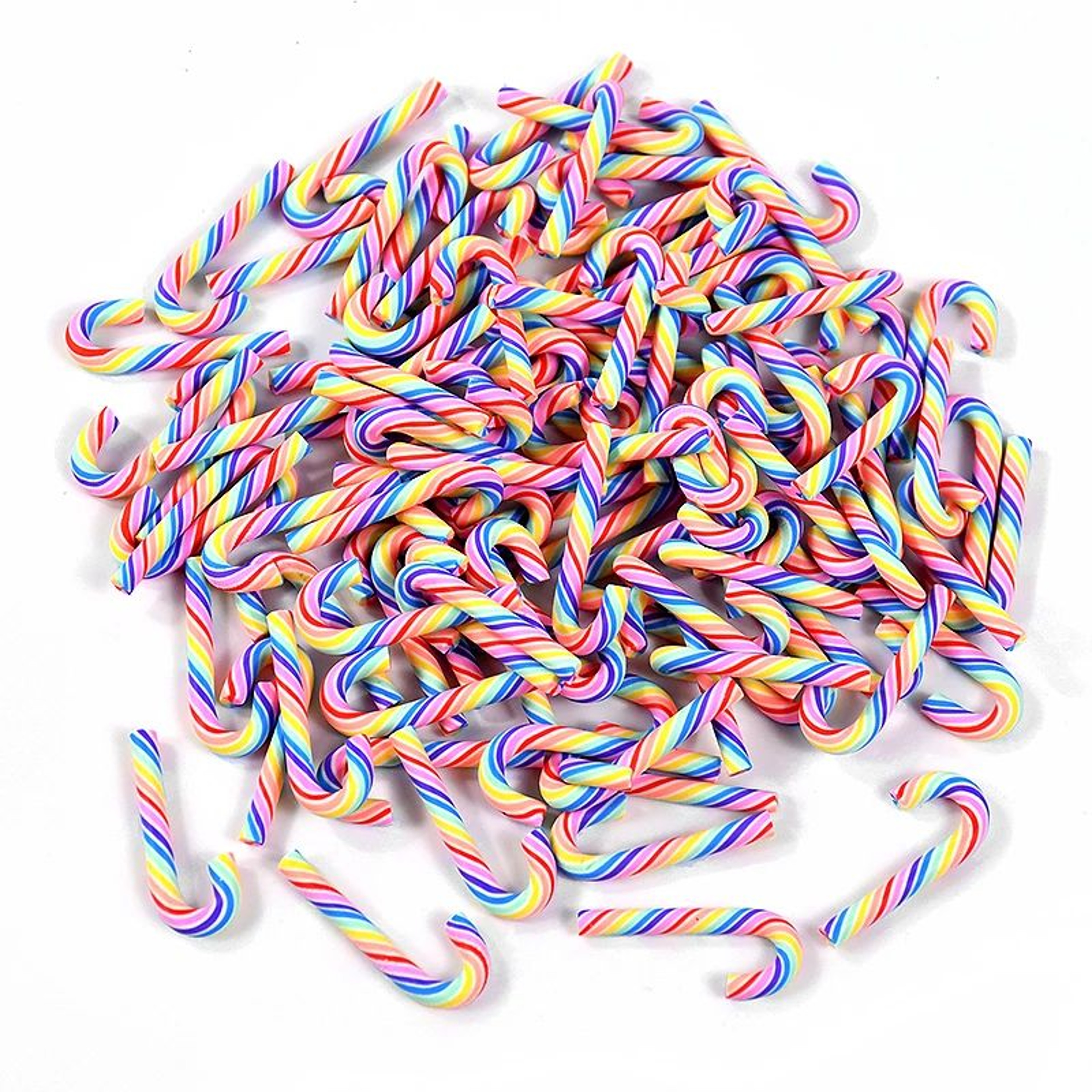 Mini Red White Candy Cane Christmas Ornaments 13
