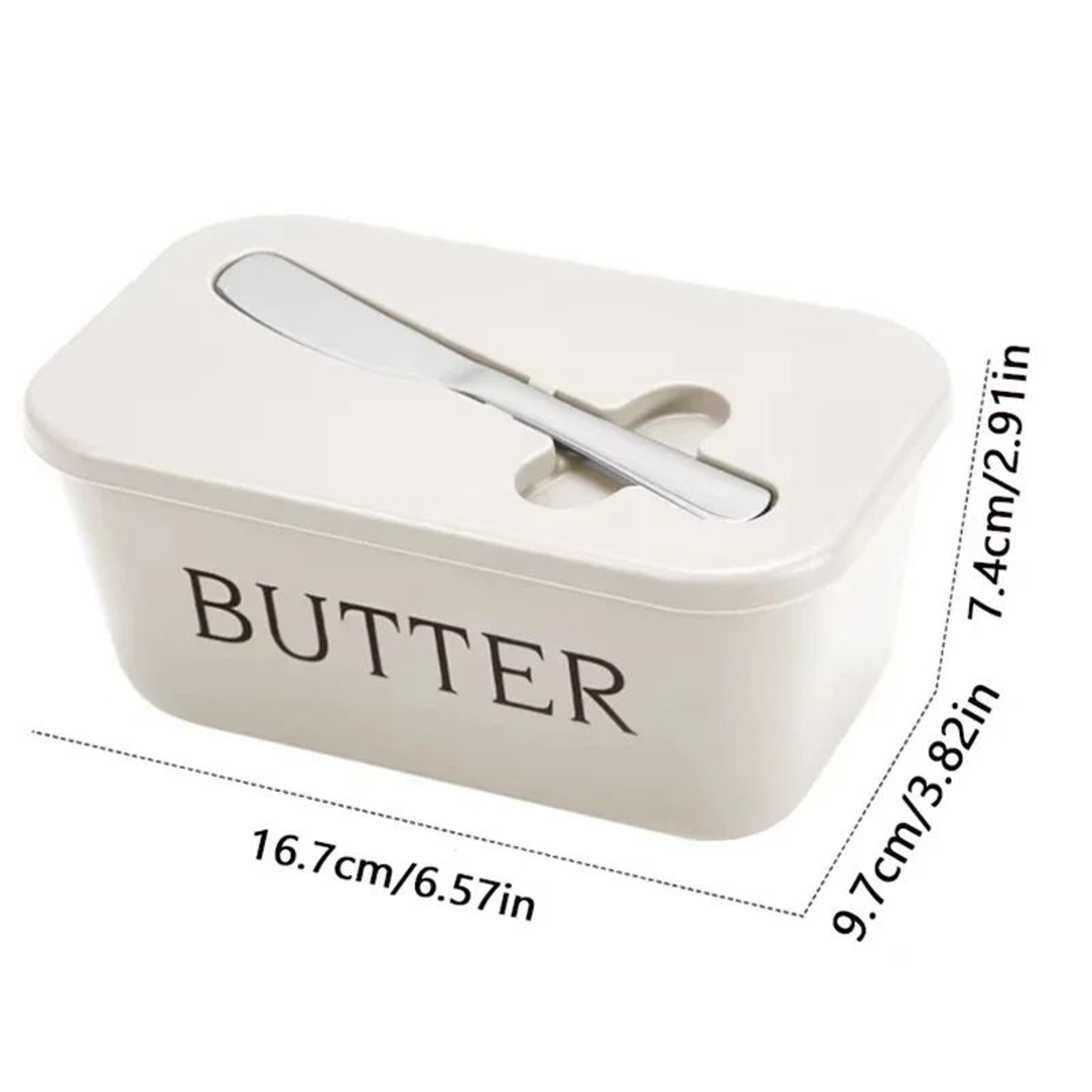 Large Capacity Butter And Cheese Storage Box With Knife 4