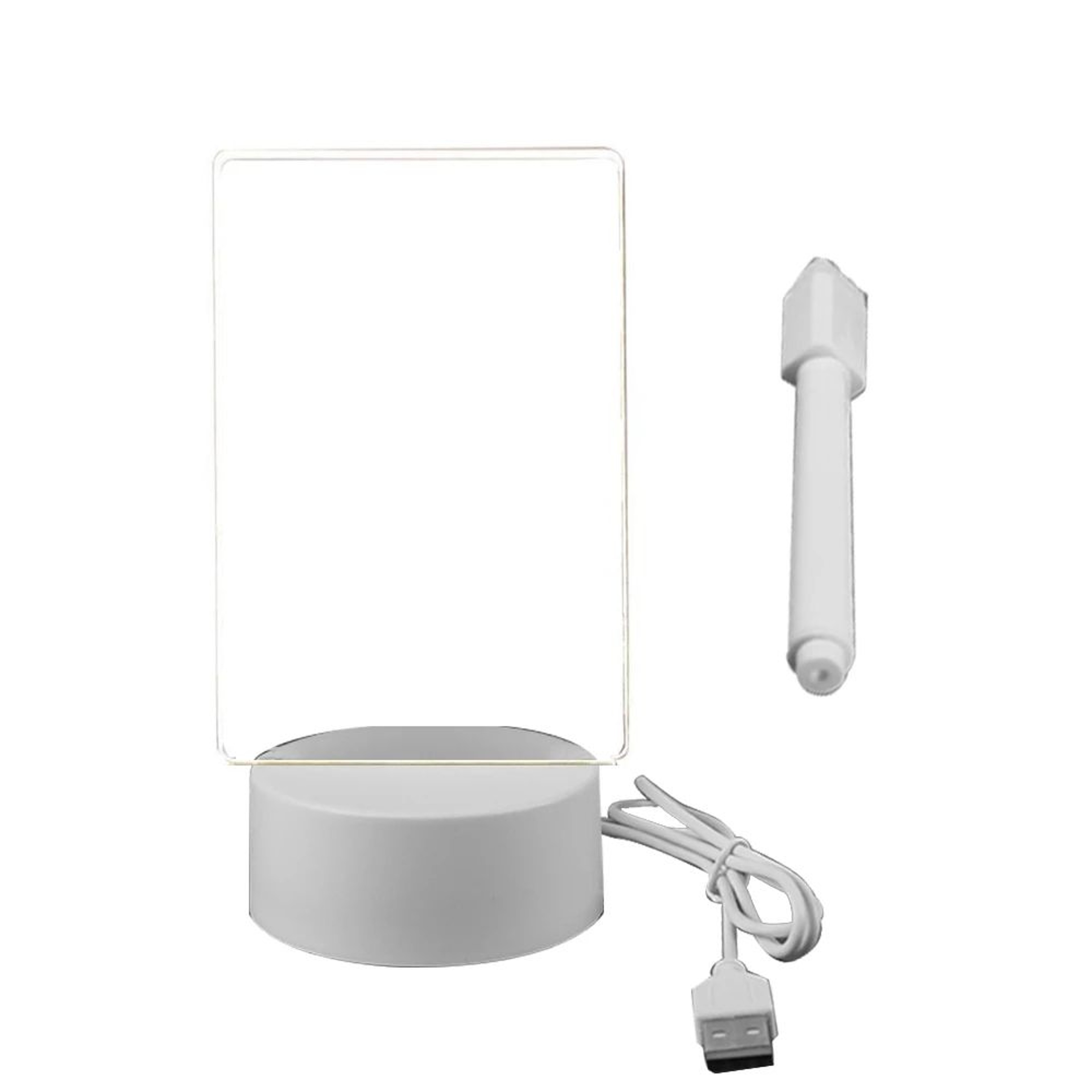 LED Acrylic Message Board Night Light With USB 6