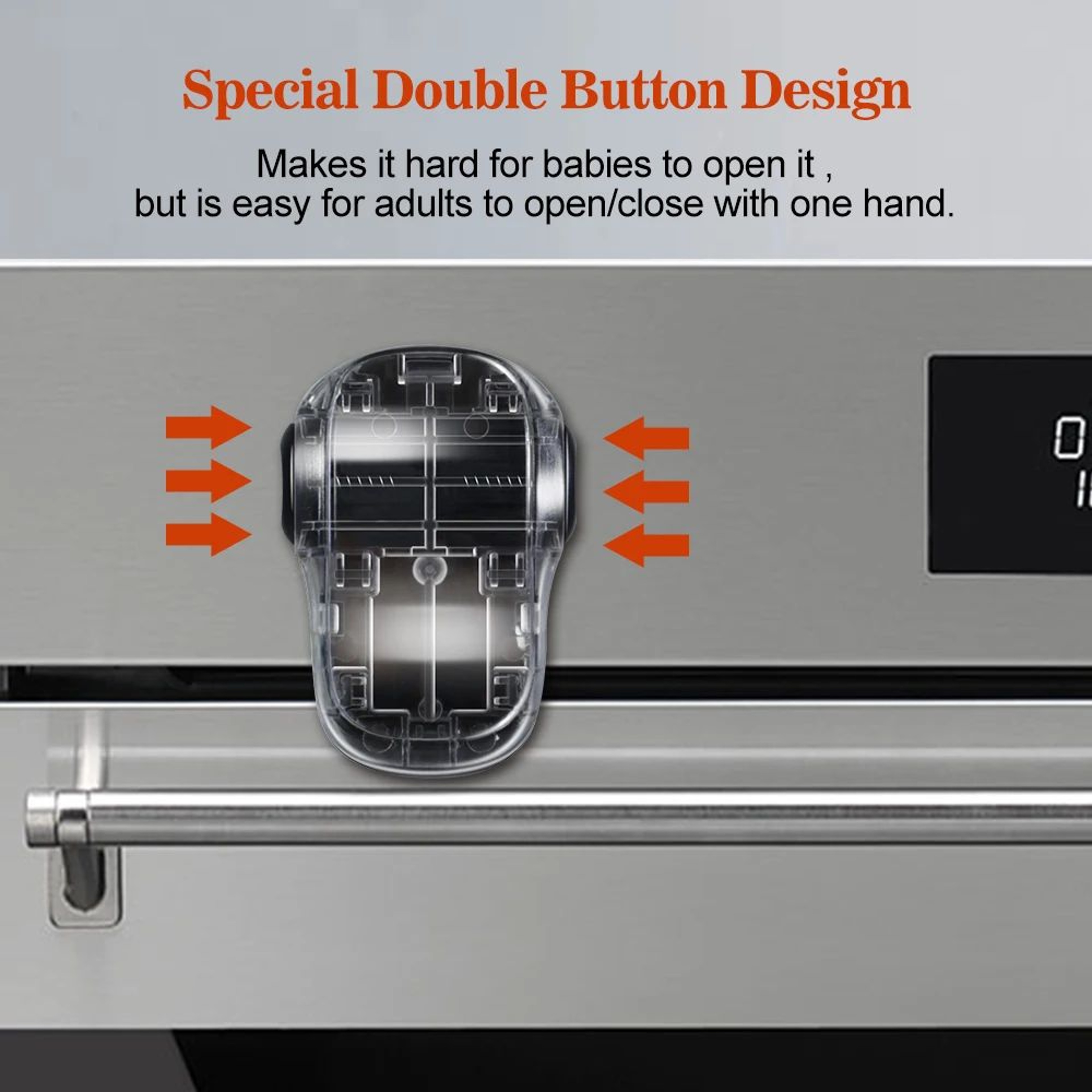 EUDEMON Child Safety Oven Door Lock For Baby Proofing 3