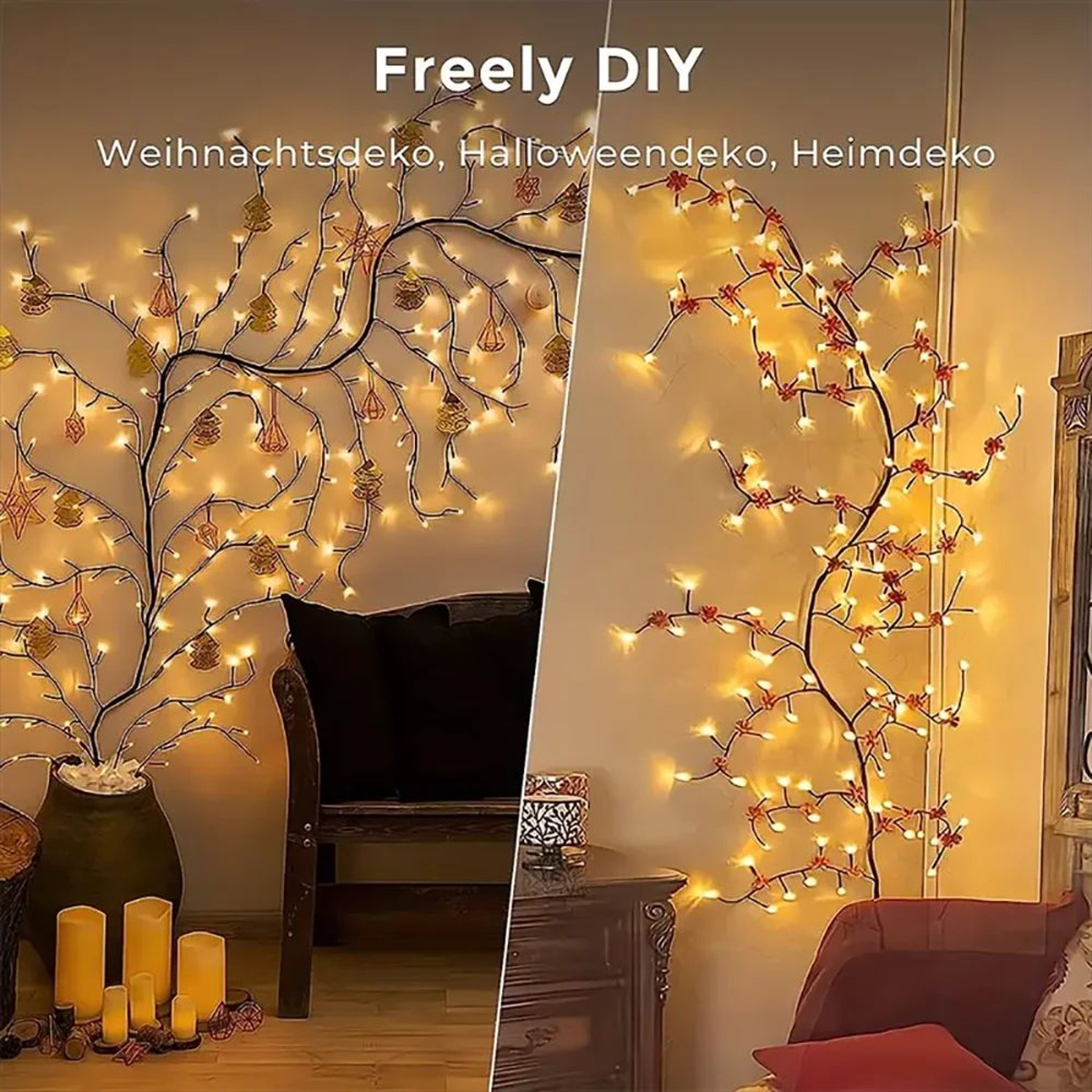96 LED USB Tree And Vine Decorative String Light 4