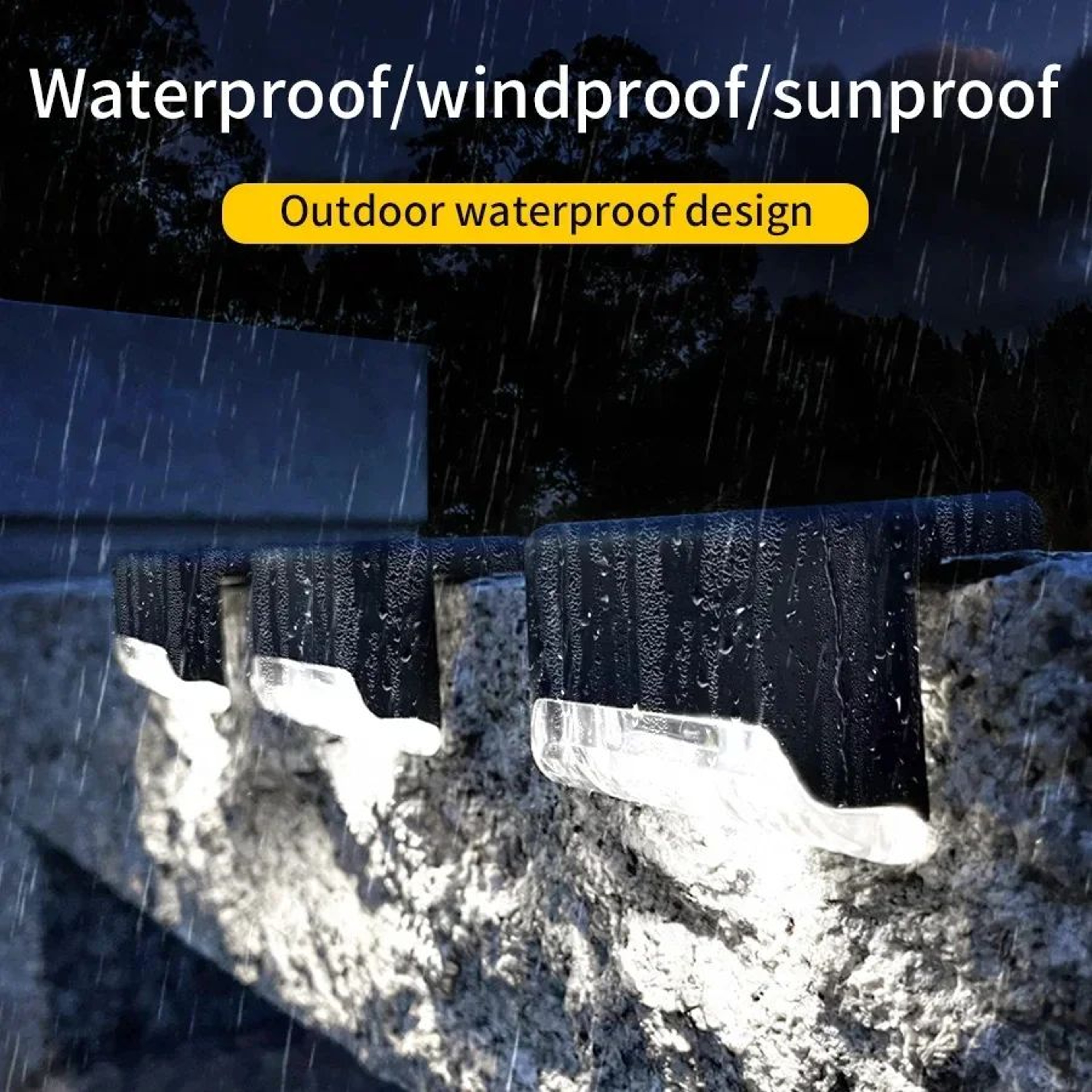 Solar LED Step Lights Waterproof RGB Outdoor Deck And Fence Lamps 2