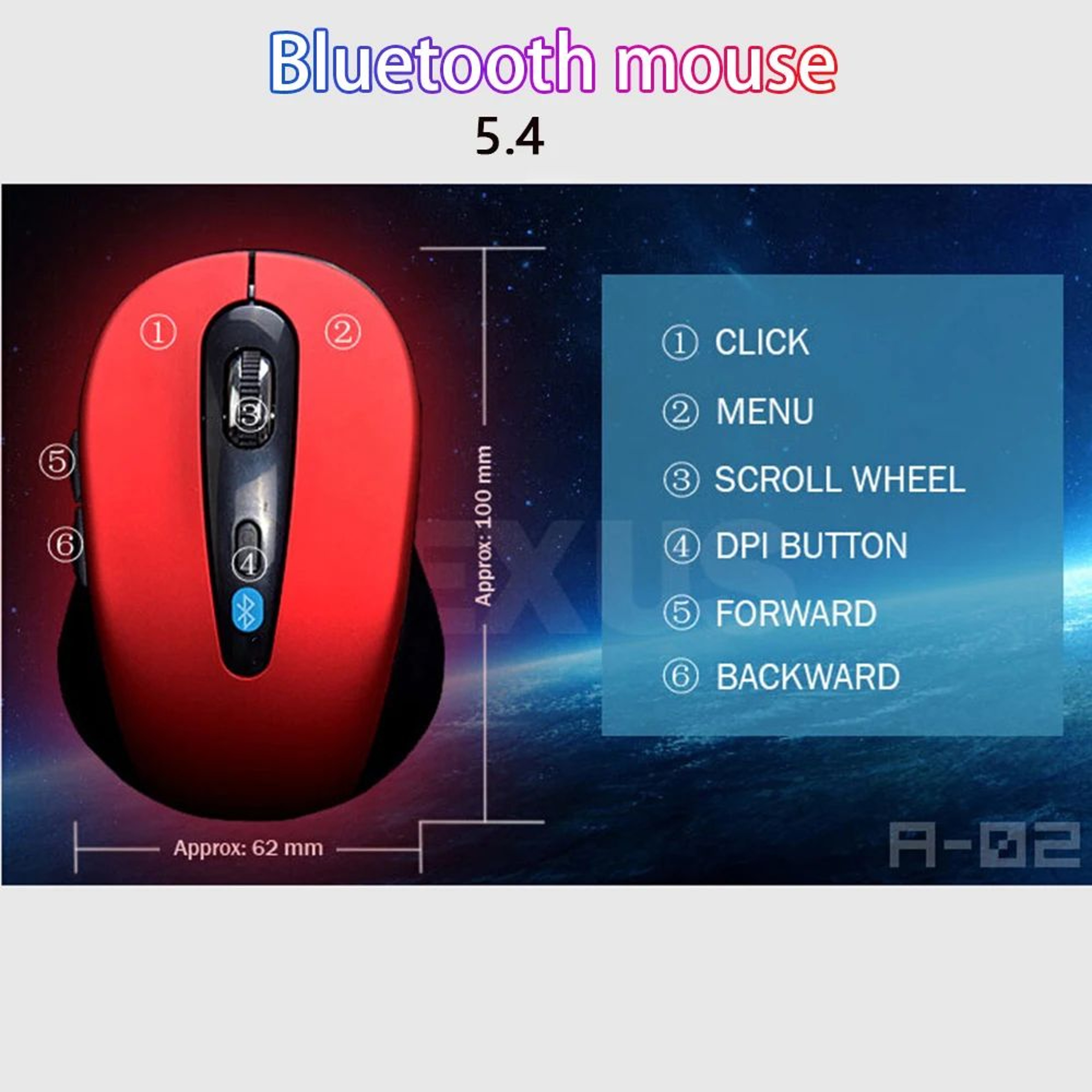 Bluetooth 54 Wireless Mouse For Laptop Tablet And Computer 6