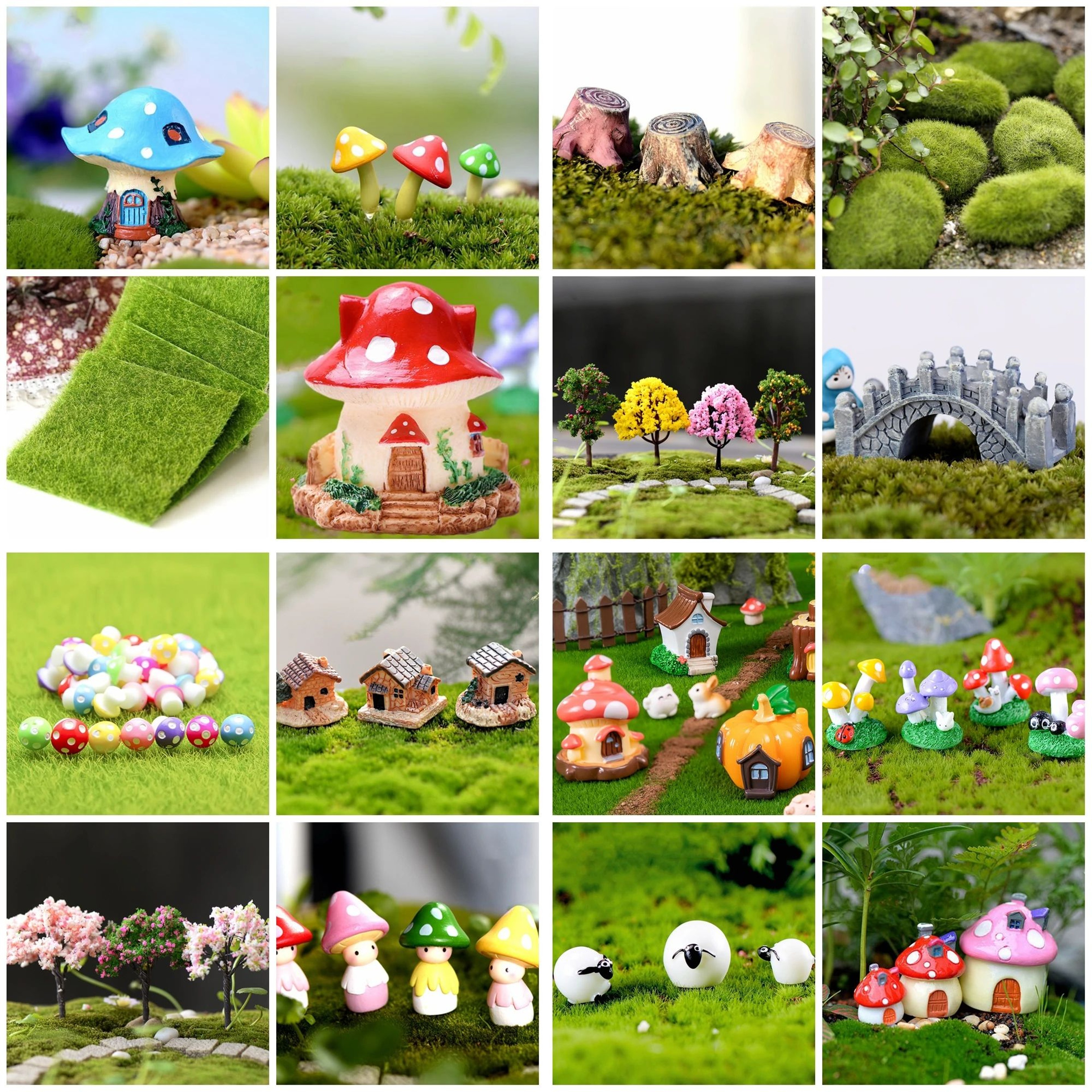 Miniature Fairy Garden Figurines For DIY Landscape And Dollhouse Decor 0