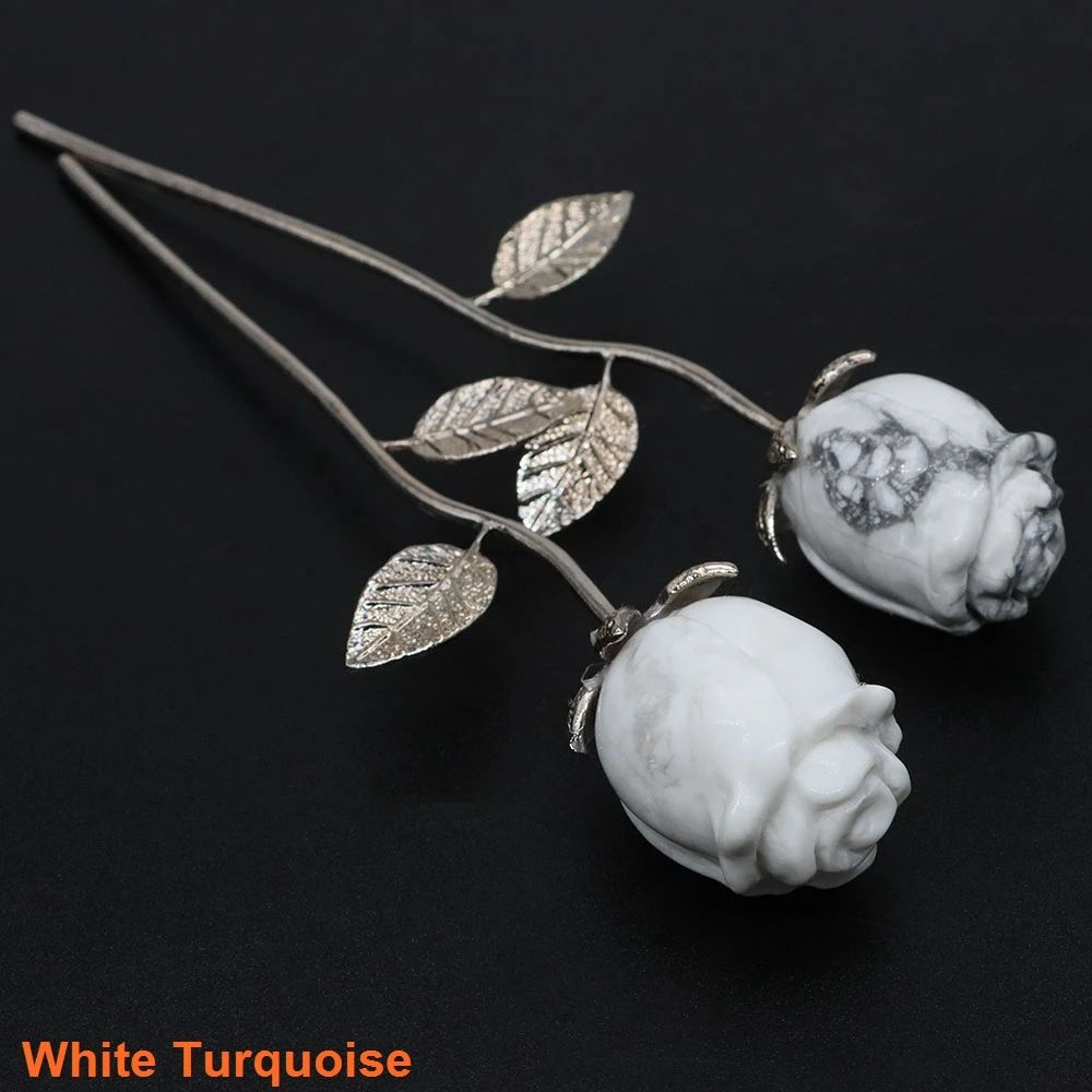 Hand Carved Natural Stone Rose For Romantic Gifts And Home Decor 7