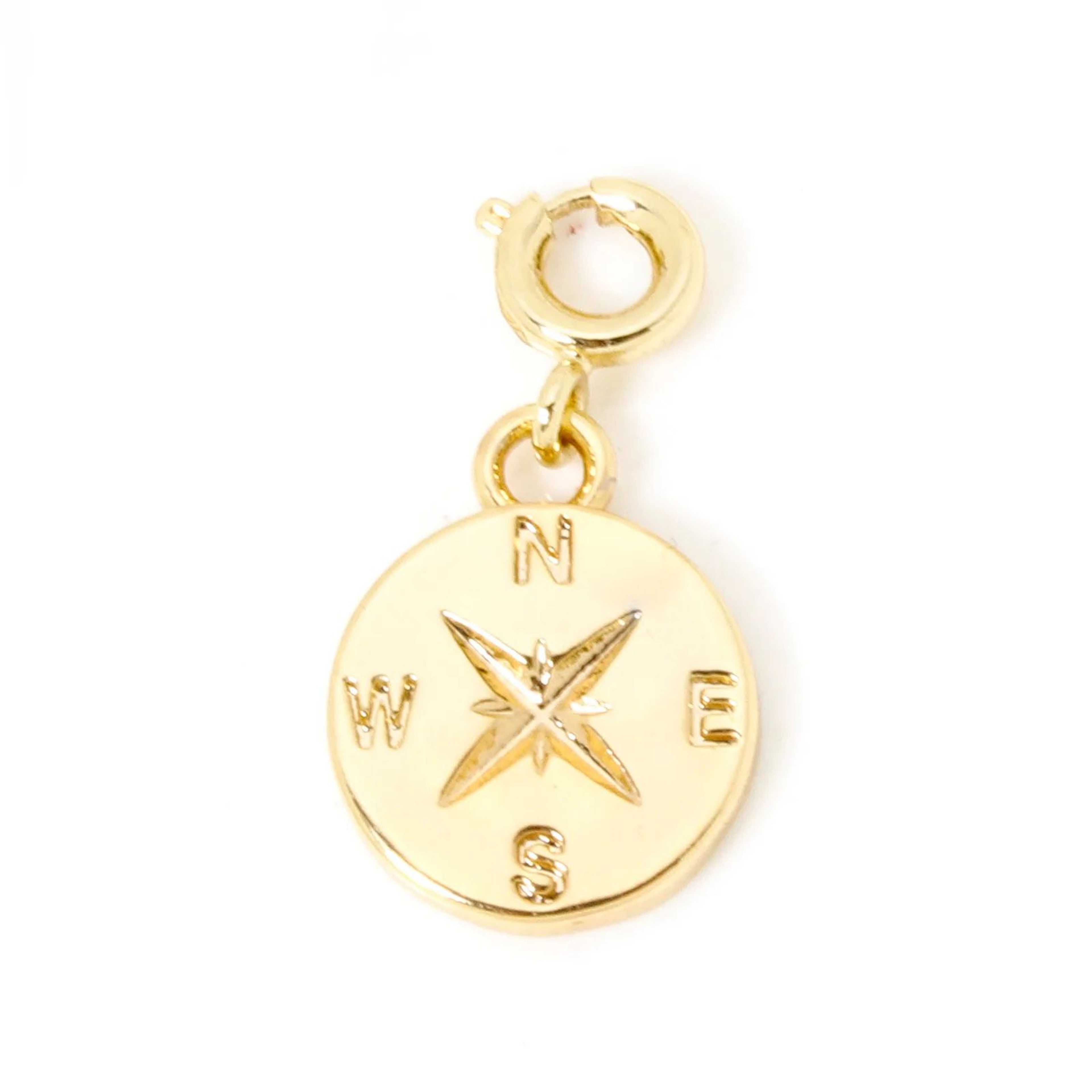 18K Gold Plated Brass Heart Or Horseshoe Charm With Spring Ring Clasp 10