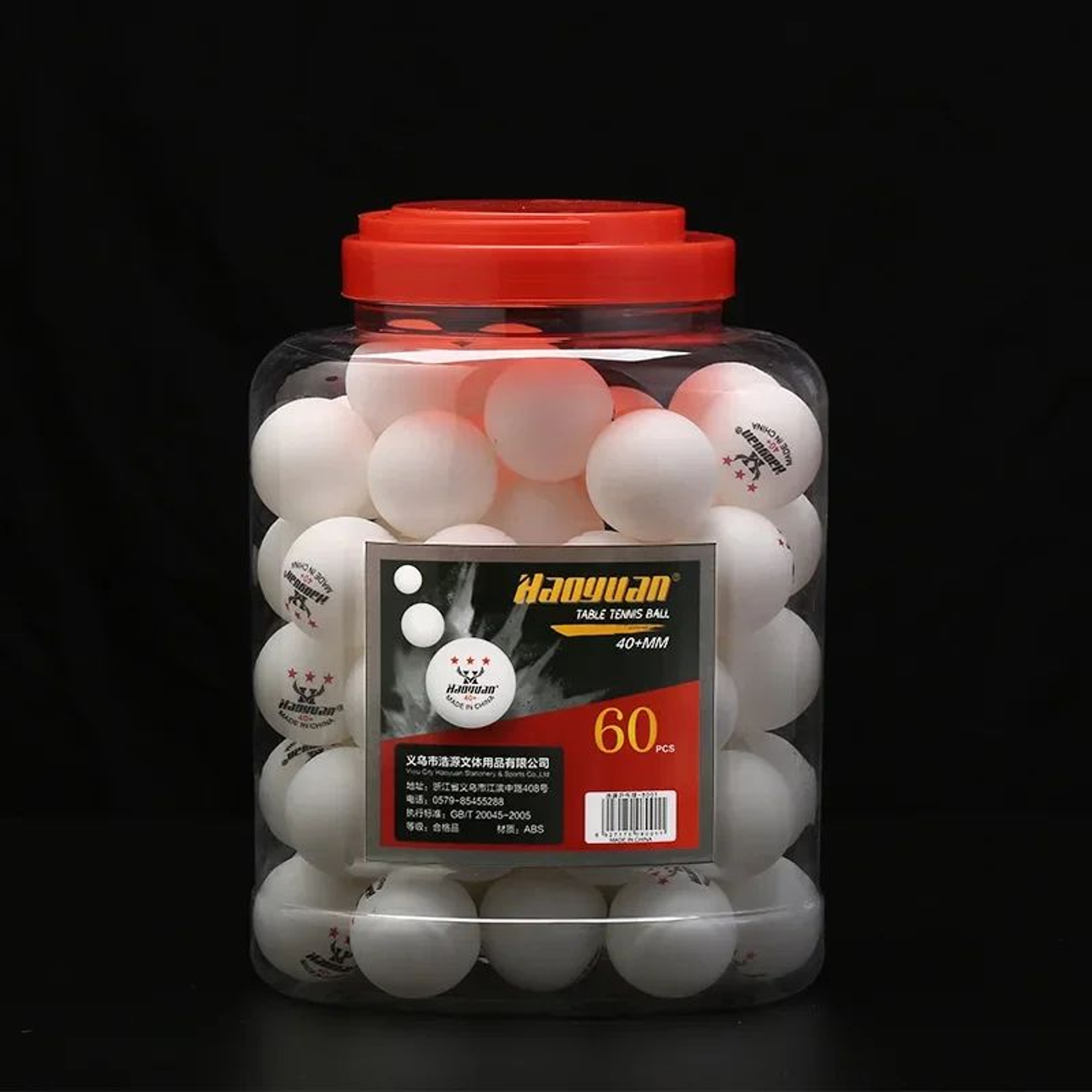 60pcs 3 Star ABS Table Tennis Balls For Training And Match Practice 4