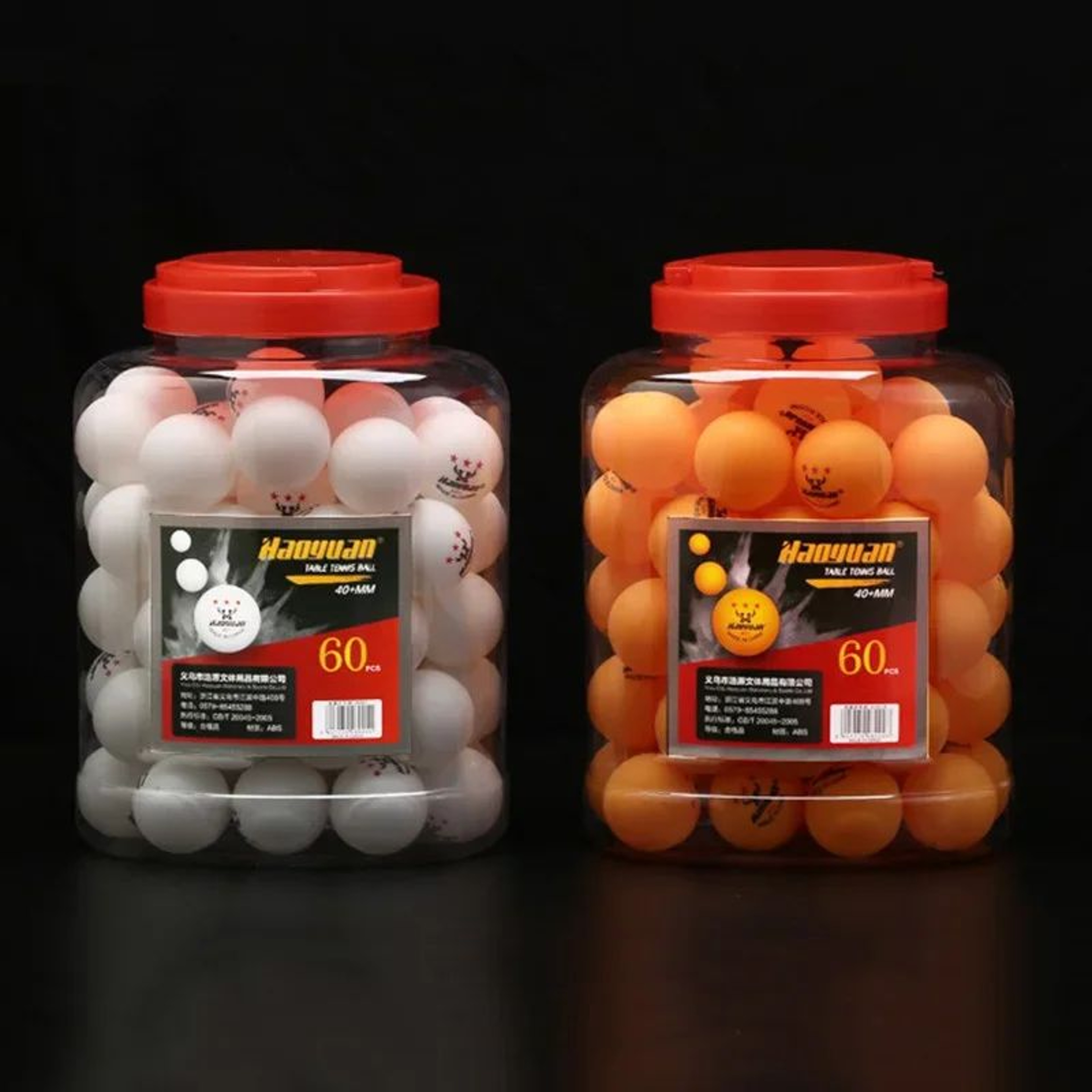 60pcs 3 Star ABS Table Tennis Balls For Training And Match Practice 6