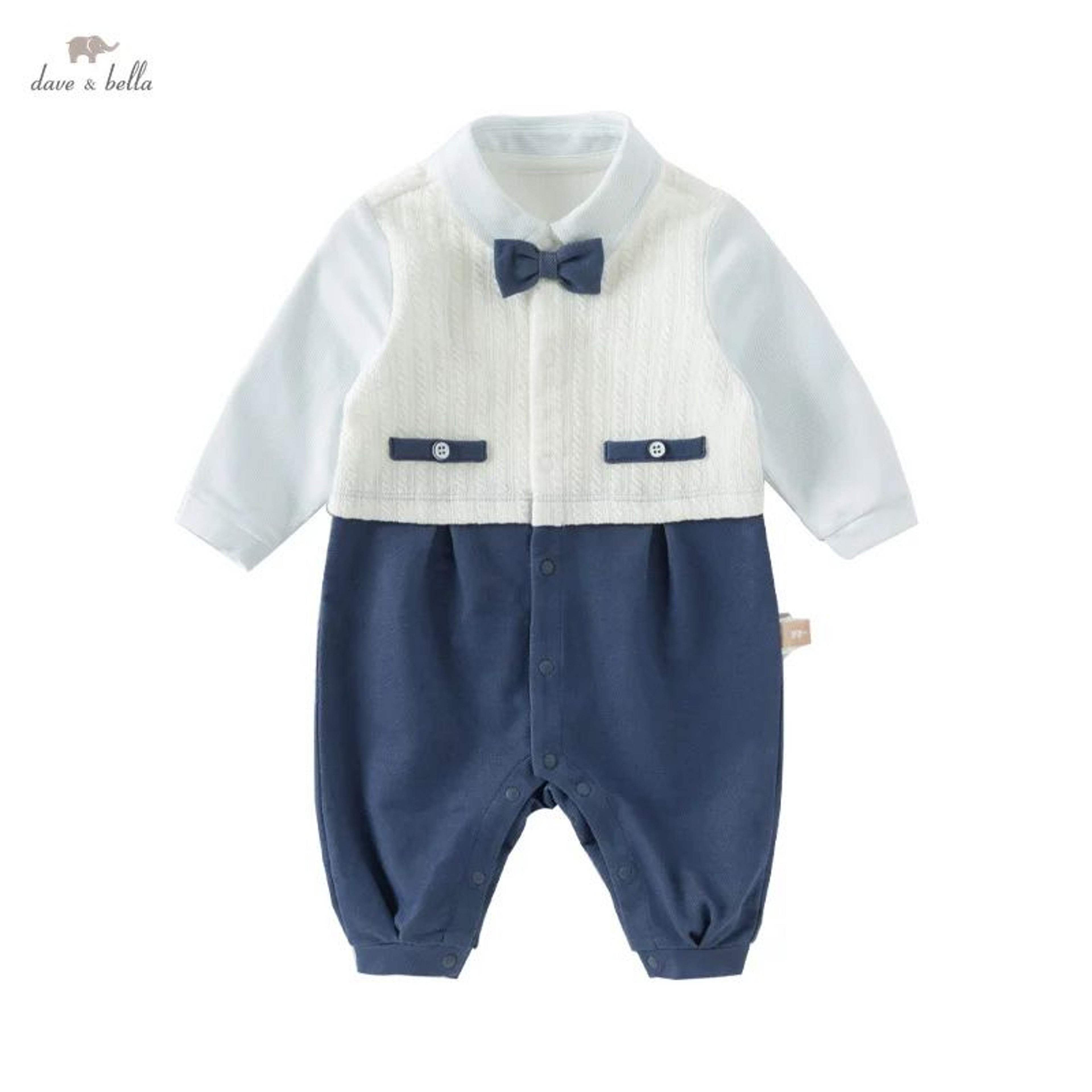 Dave Bella Baby Romper For Boys And Girls Spring Autumn Outfit 0
