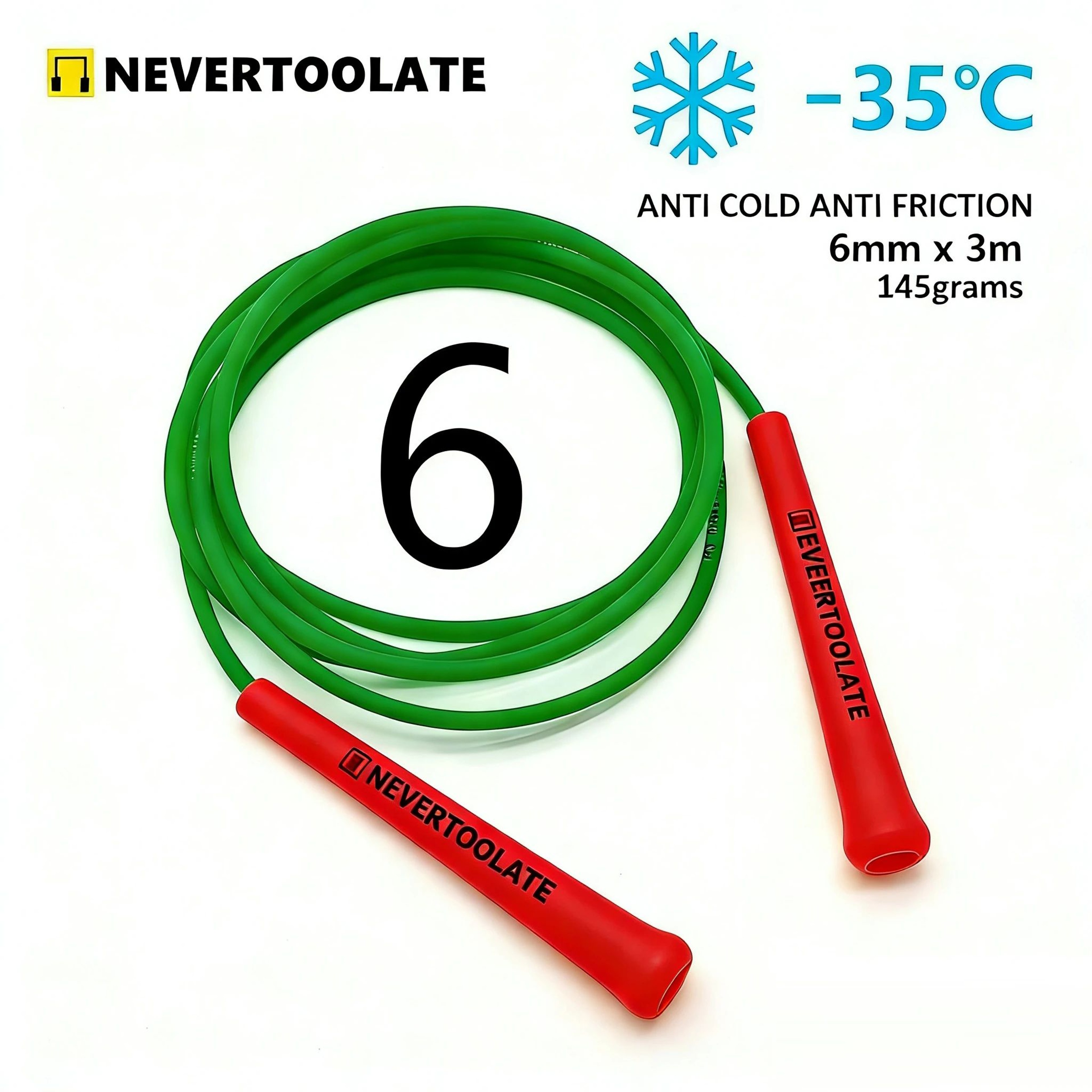 NEVERTOOLATE PVC Jump Rope With Thread Core And 155cm Handles 21