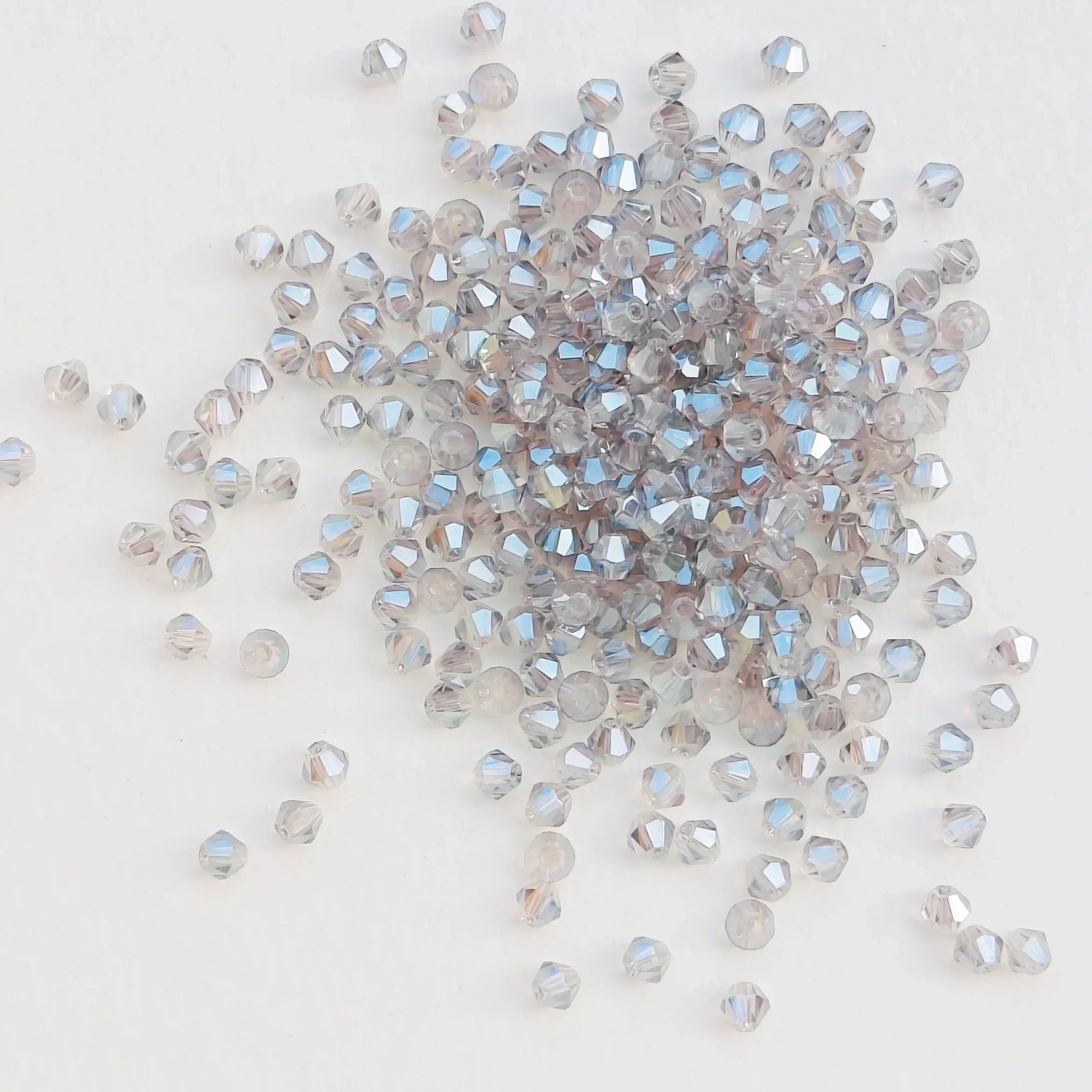 100pcs 4mm Shiny Faceted Bicone Crystal Beads For DIY Jewelry 14