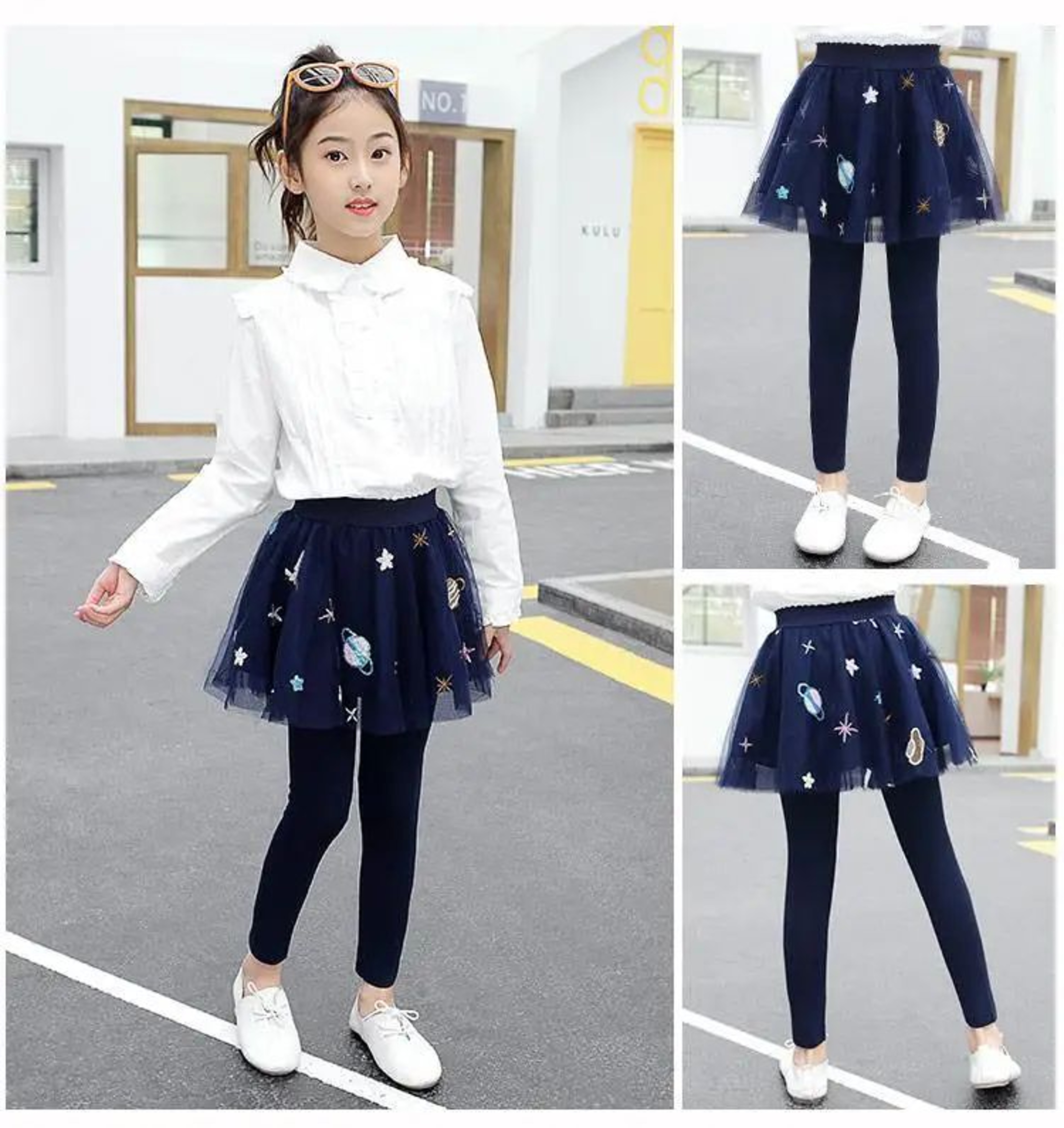 Girls Tutu Skirt Leggings For Spring And Autumn Casual Wear 8