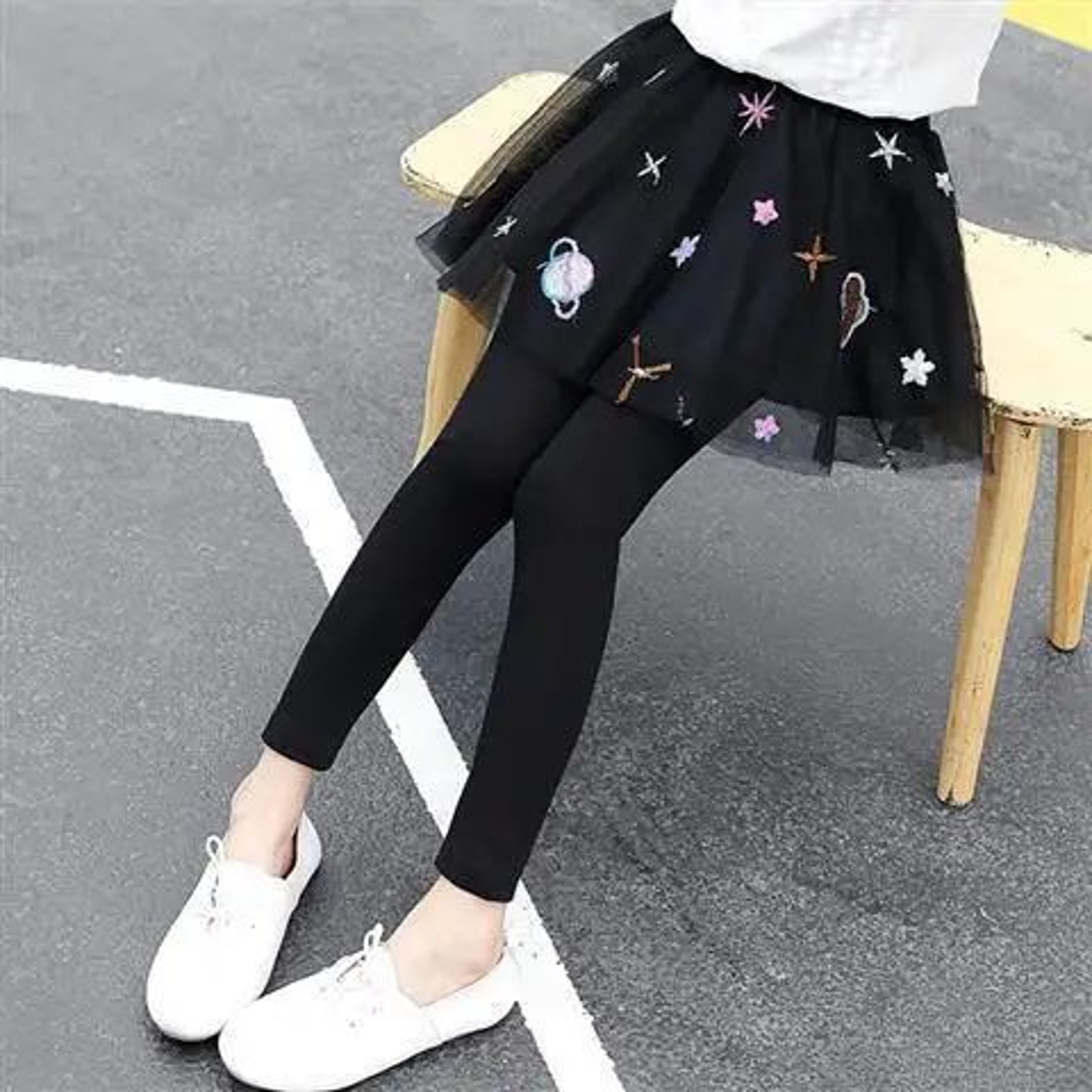 Girls Tutu Skirt Leggings For Spring And Autumn Casual Wear 9