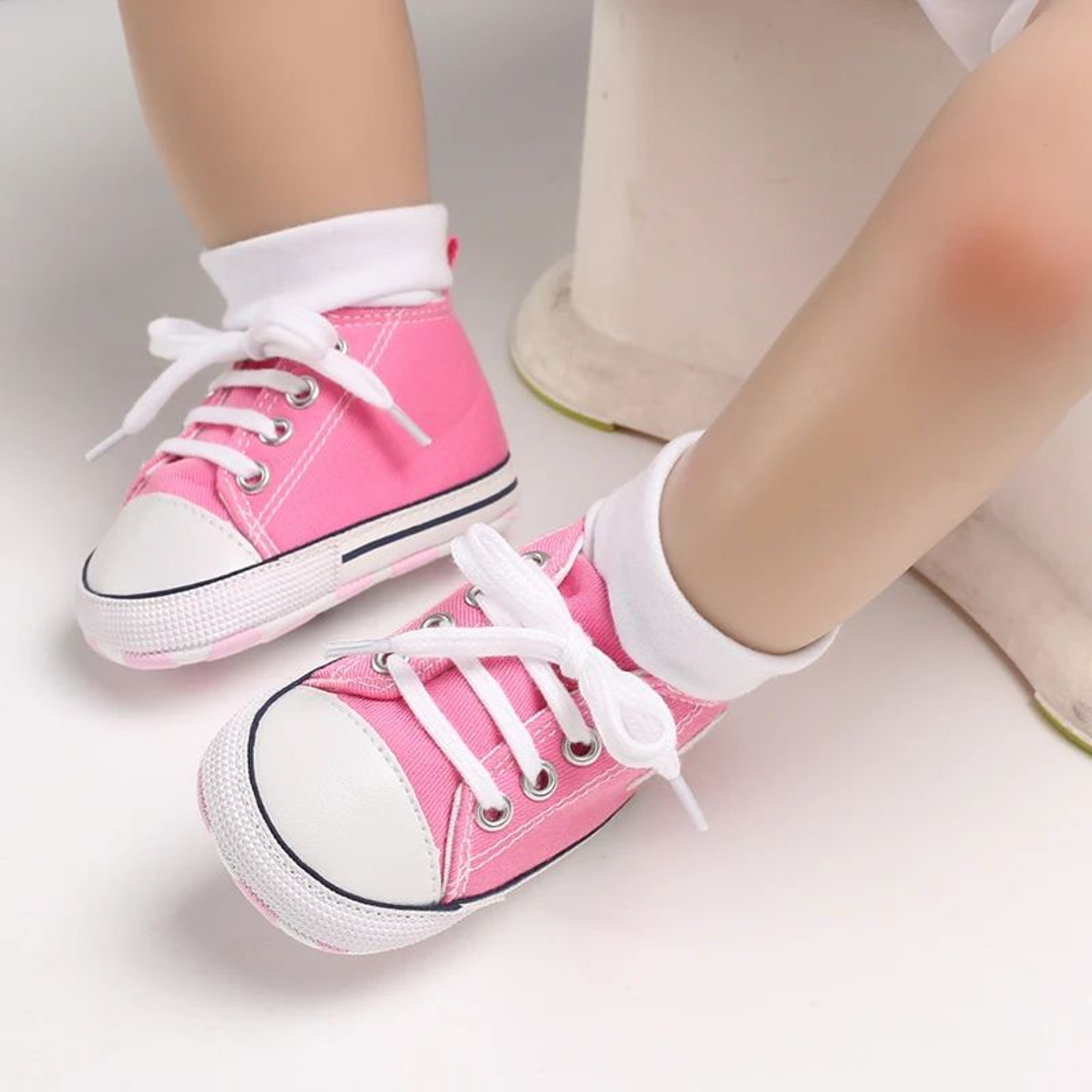 Baby Canvas Star Sneakers With Anti Slip Soles For Boys And Girls 6