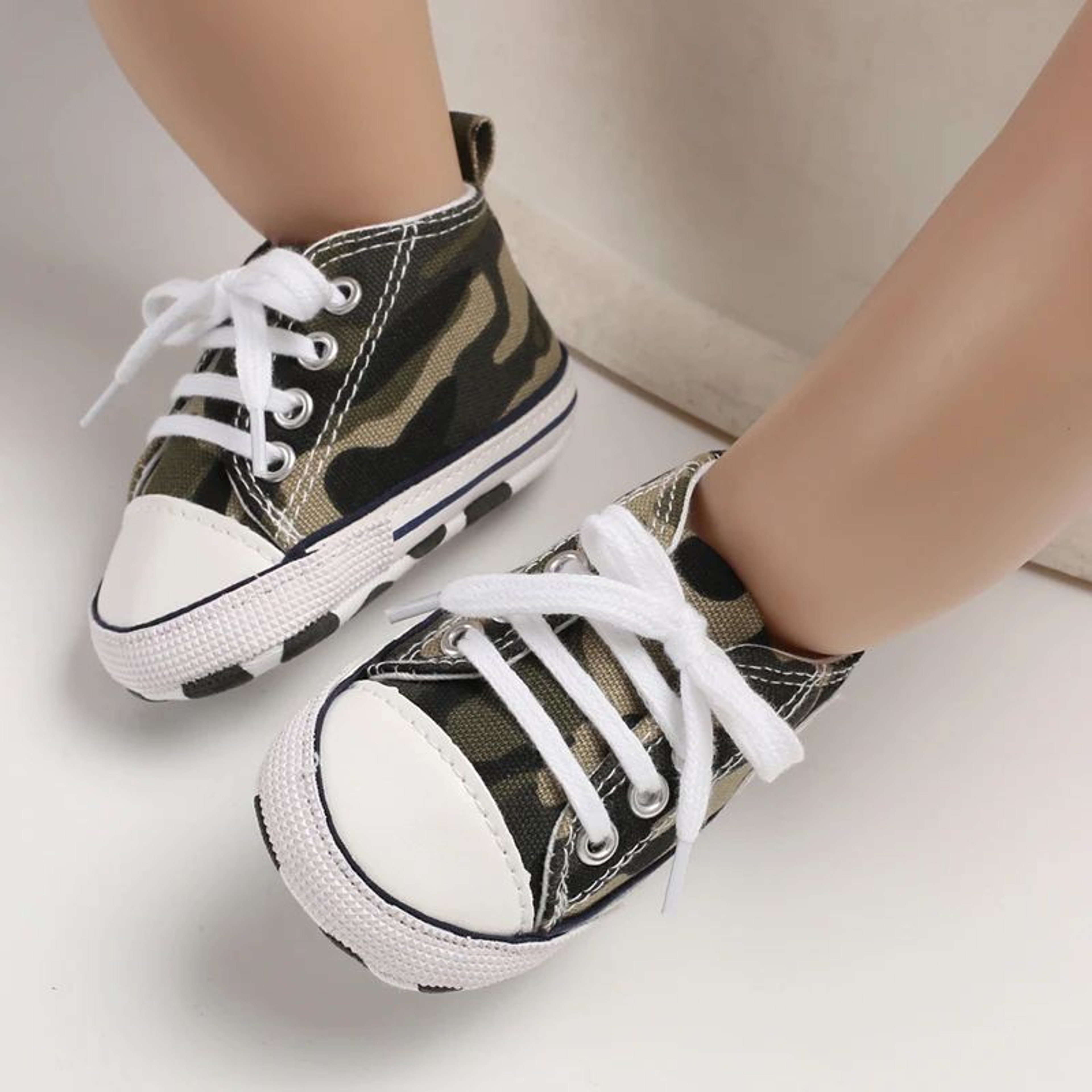 Baby Canvas Star Sneakers With Anti Slip Soles For Boys And Girls 16