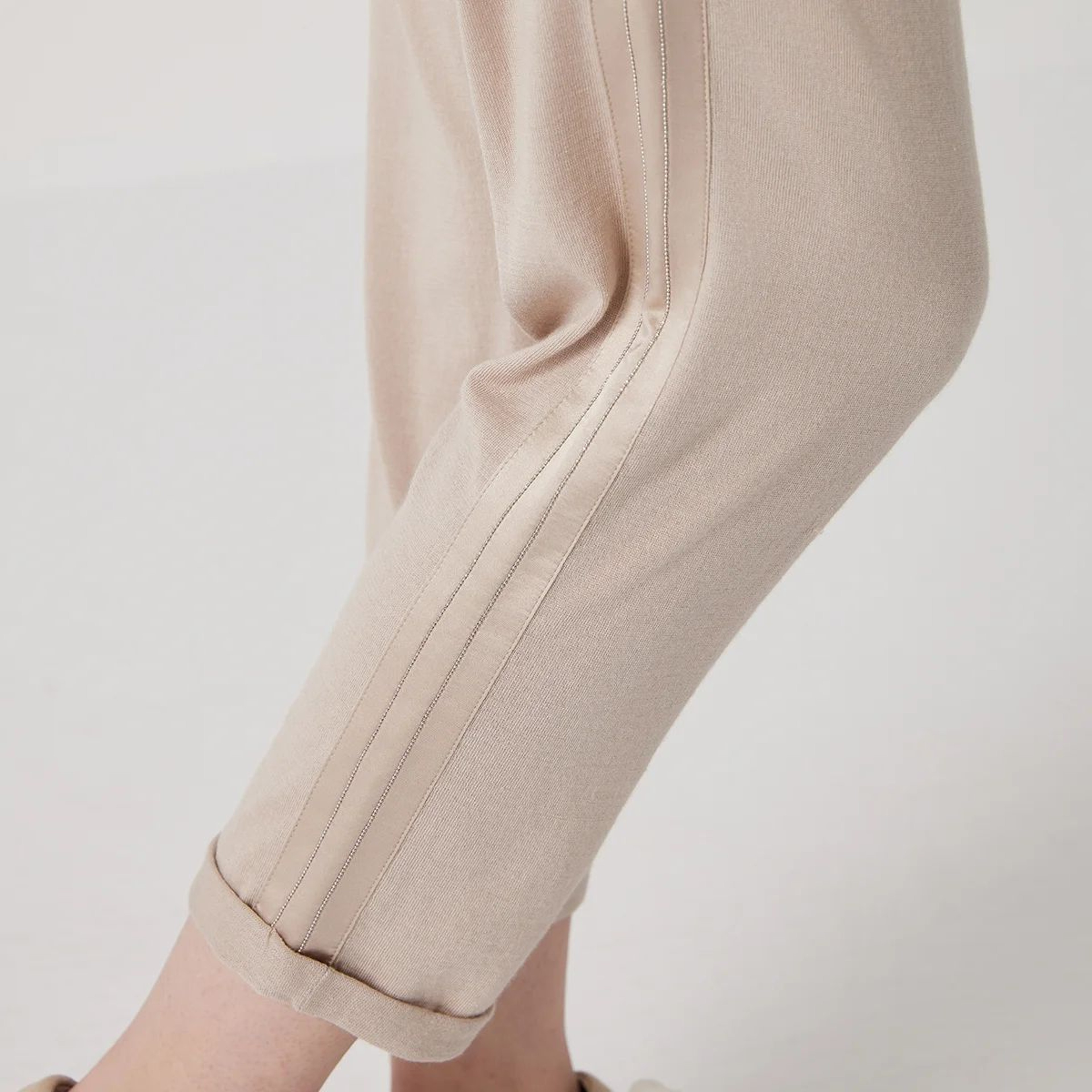 Womens Silk Blend Merino Wool Full Length Trousers 3