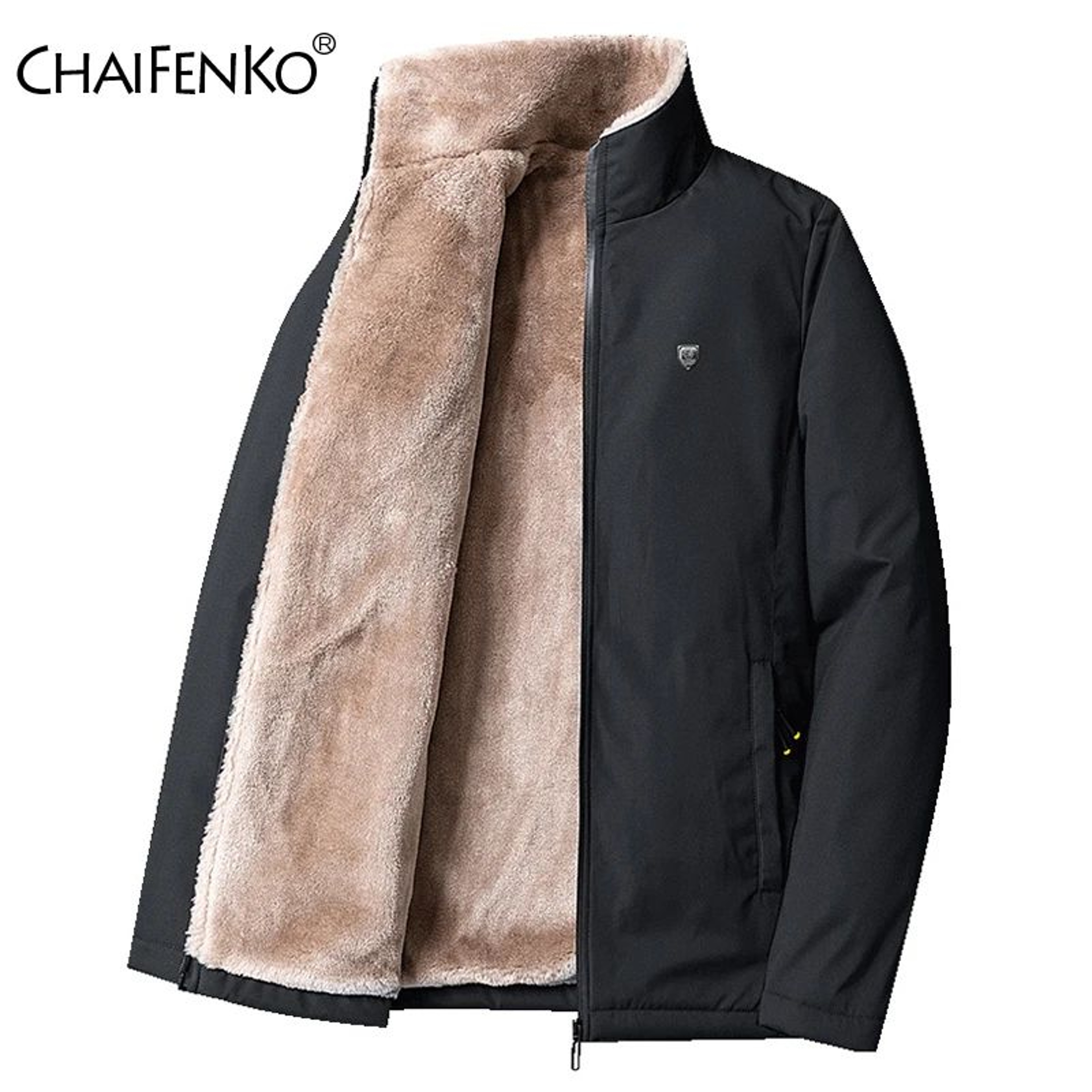 Mens Thick Fleece Winter Jacket For Warm Casual Outdoor Wear 0