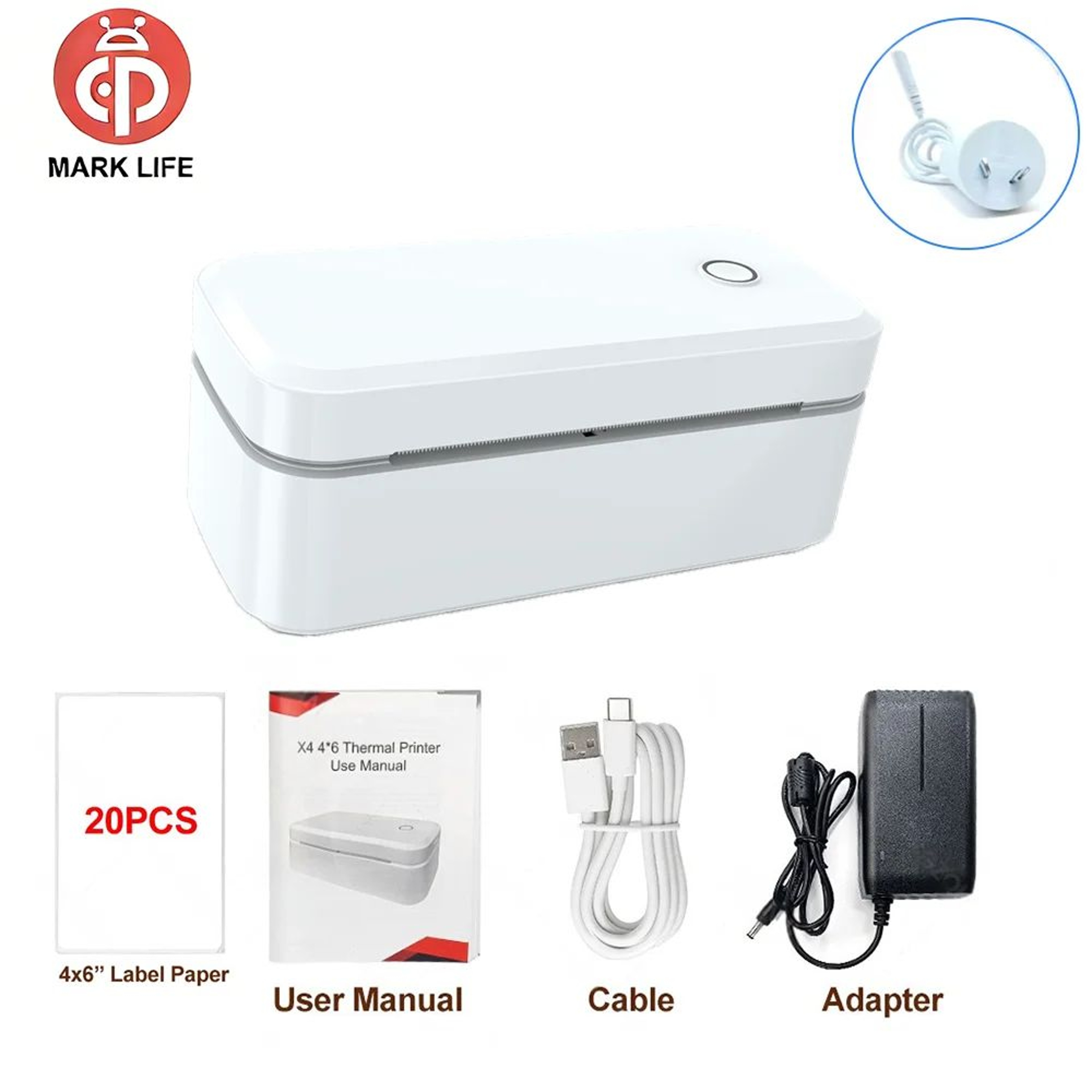 Marklife X4 Bluetooth Thermal Shipping Label Printer For 4x6 Labels 18