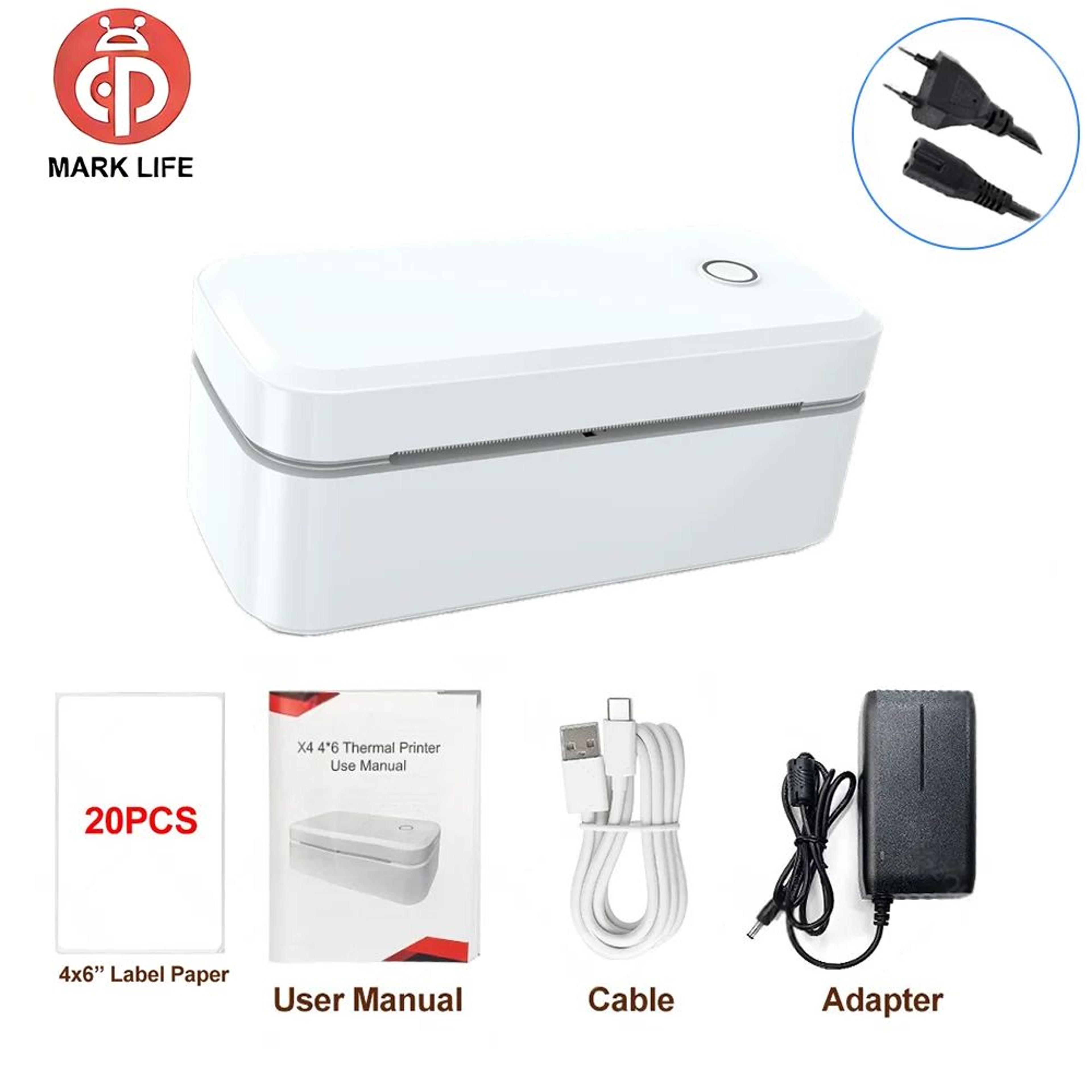 Marklife X4 Bluetooth Thermal Shipping Label Printer For 4x6 Labels 16